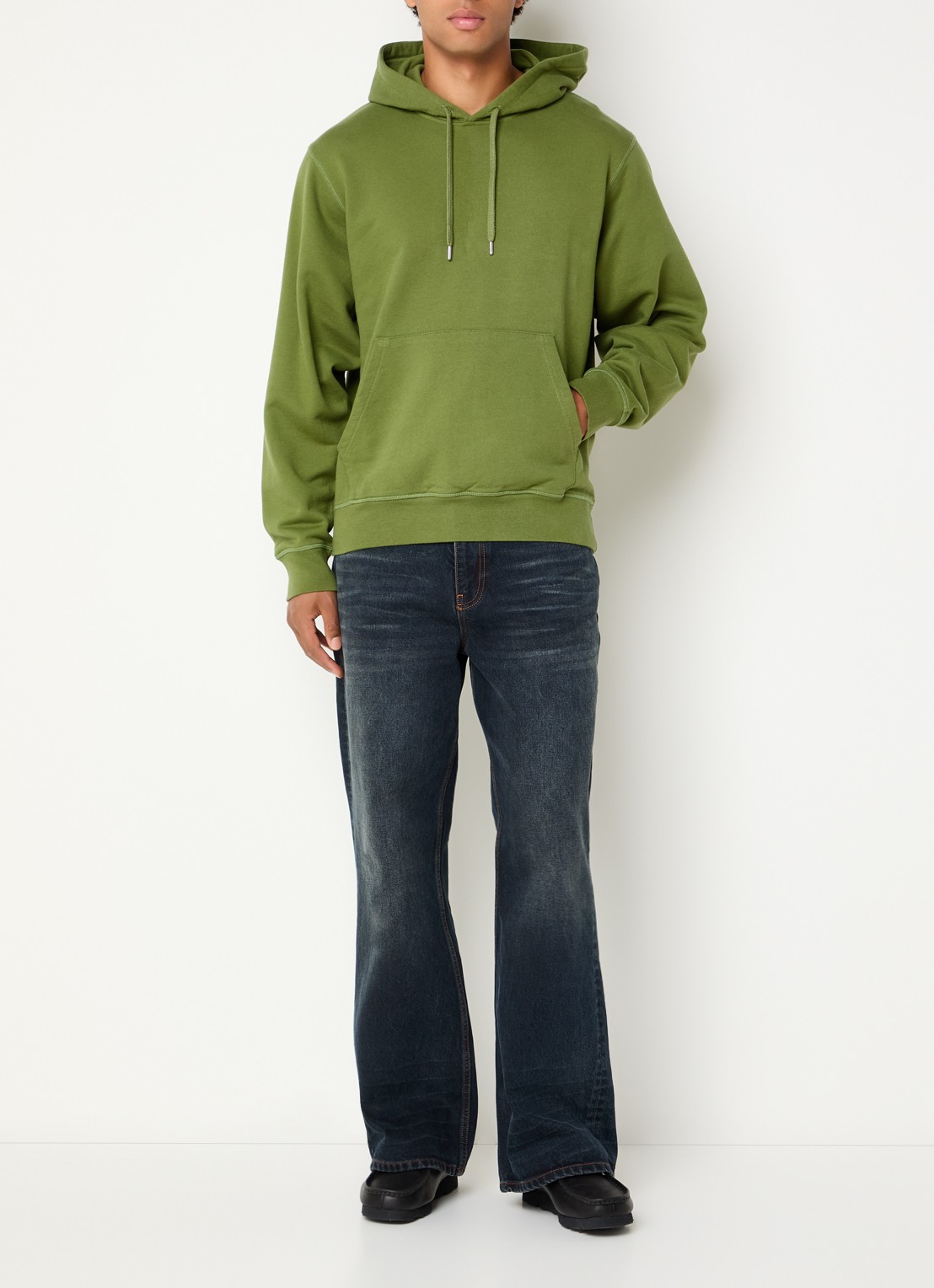 Arte Antwerp Receipt hoodie met backprint - voorkant 3 groen