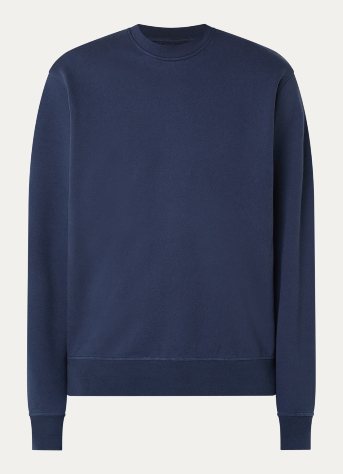 Arte Antwerp Receipt sweater met backprint - voorkant donkerblauw