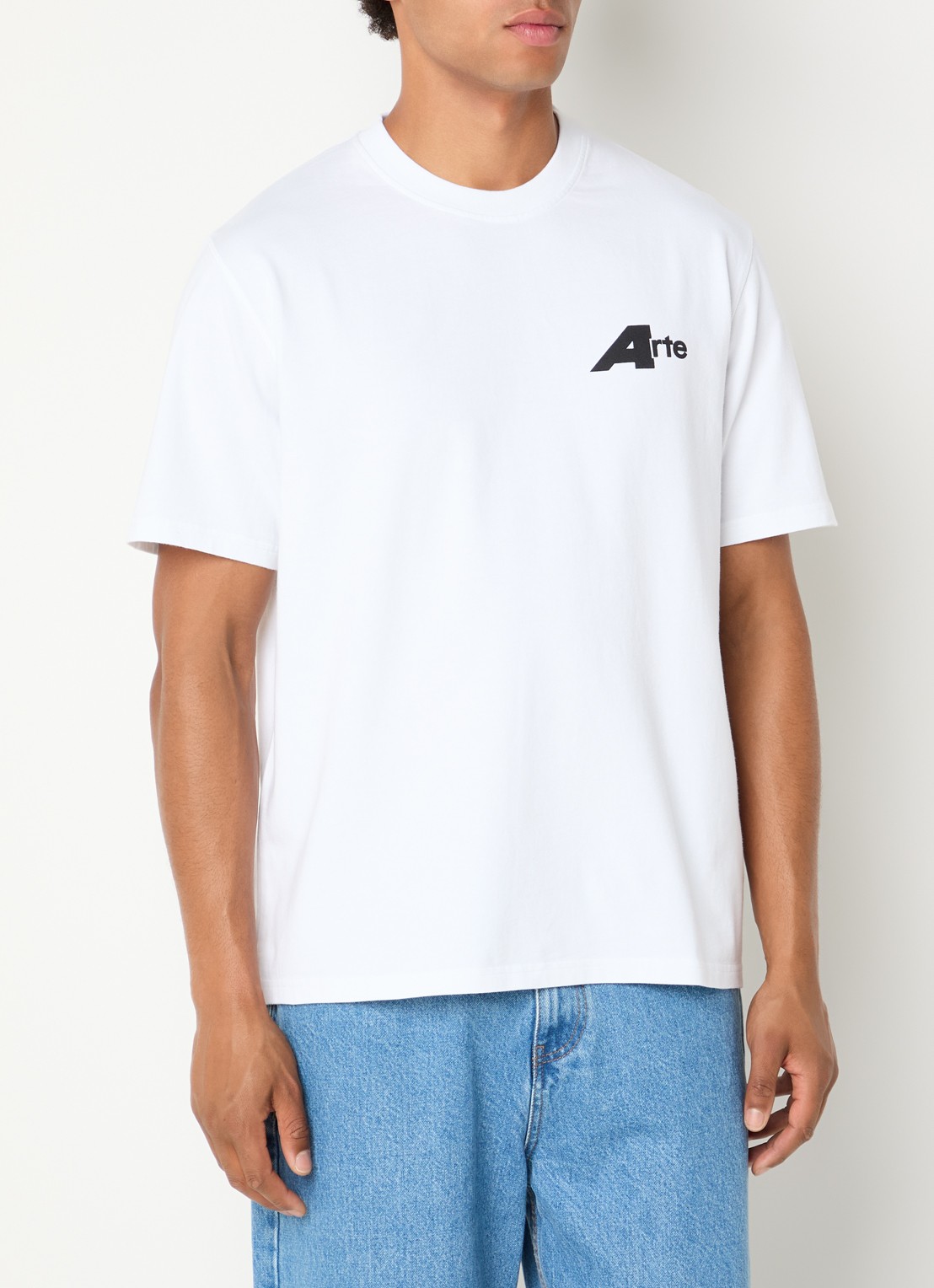 Arte Antwerp Receipt T-shirt met logo- en backprint - achterkant 4 wit