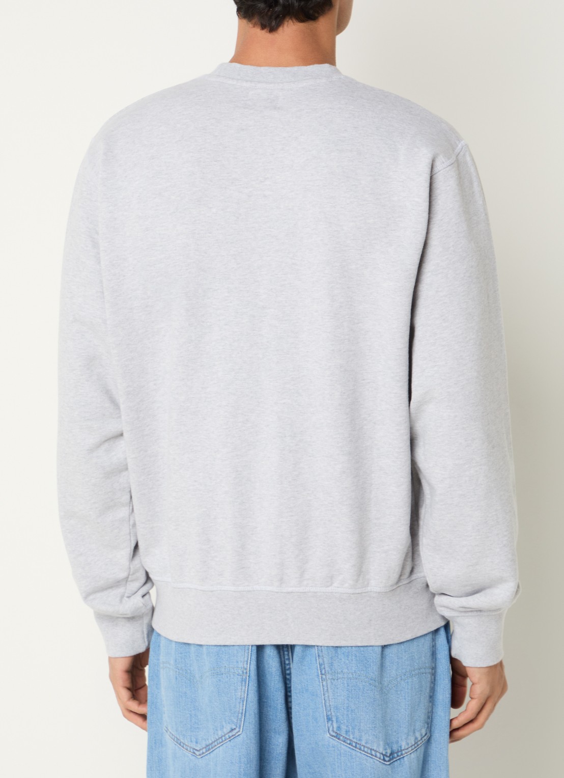 Arte Antwerp Sweater met logoborduring - achterkant 4 grijsmele