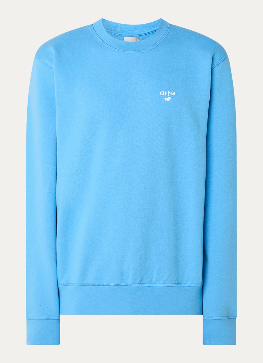 Arte Antwerp Sweater met logoborduring - voorkant blauw