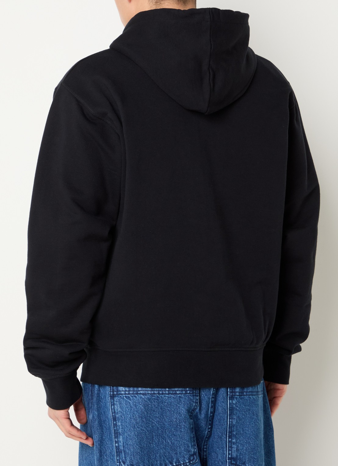 Arte Antwerp Sweatvest met capuchon en steekzakken - achterkant zwart