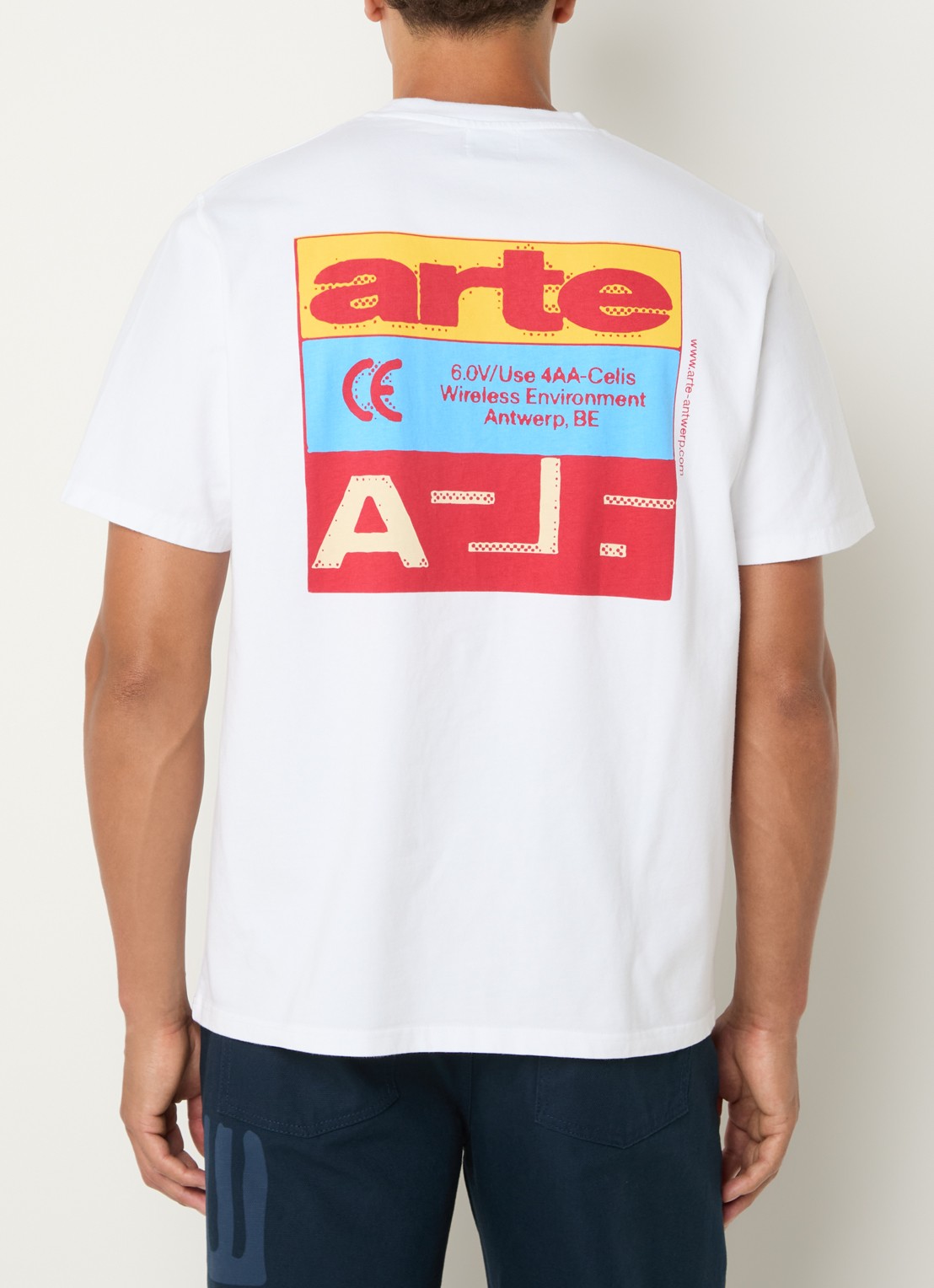 Arte Antwerp T-shirt met backprint - detail wit