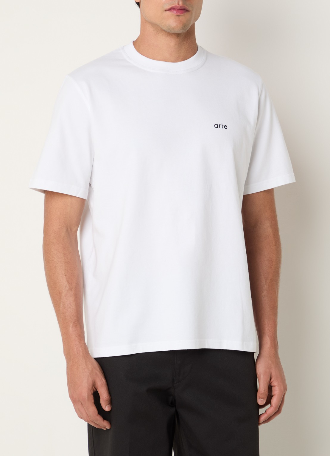 Arte Antwerp T-shirt met logo- en backprint - achterkant 4 wit