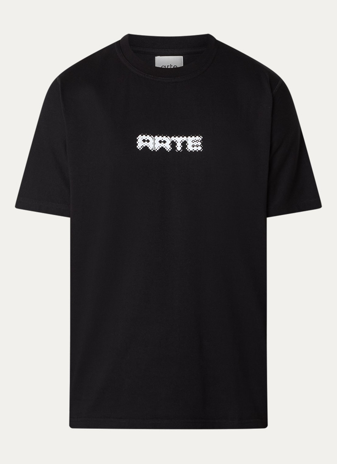 Arte Antwerp T-shirt met logoprint - voorkant zwart
