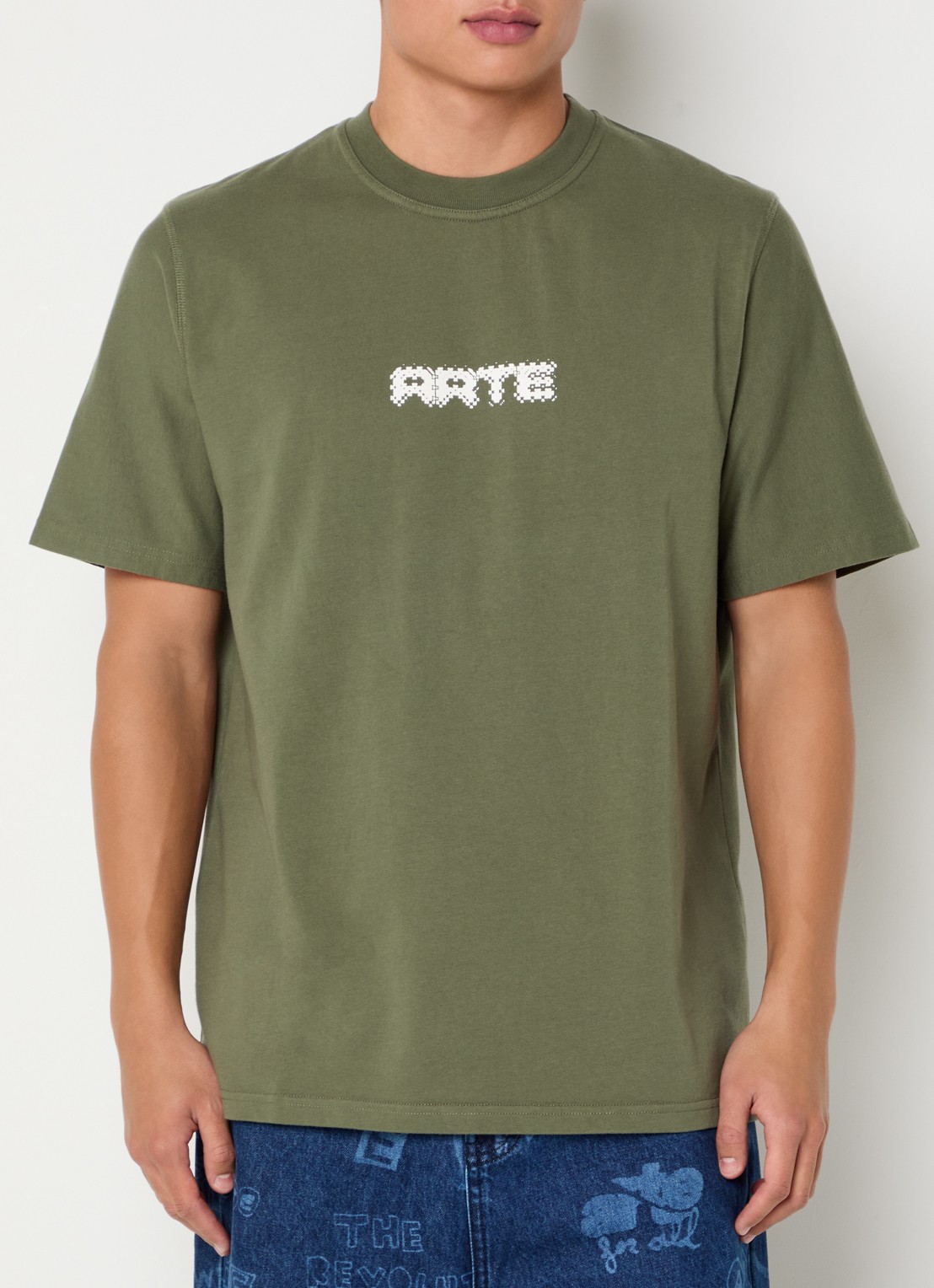 Arte Antwerp T-shirt met logoprint - detail 4 groen