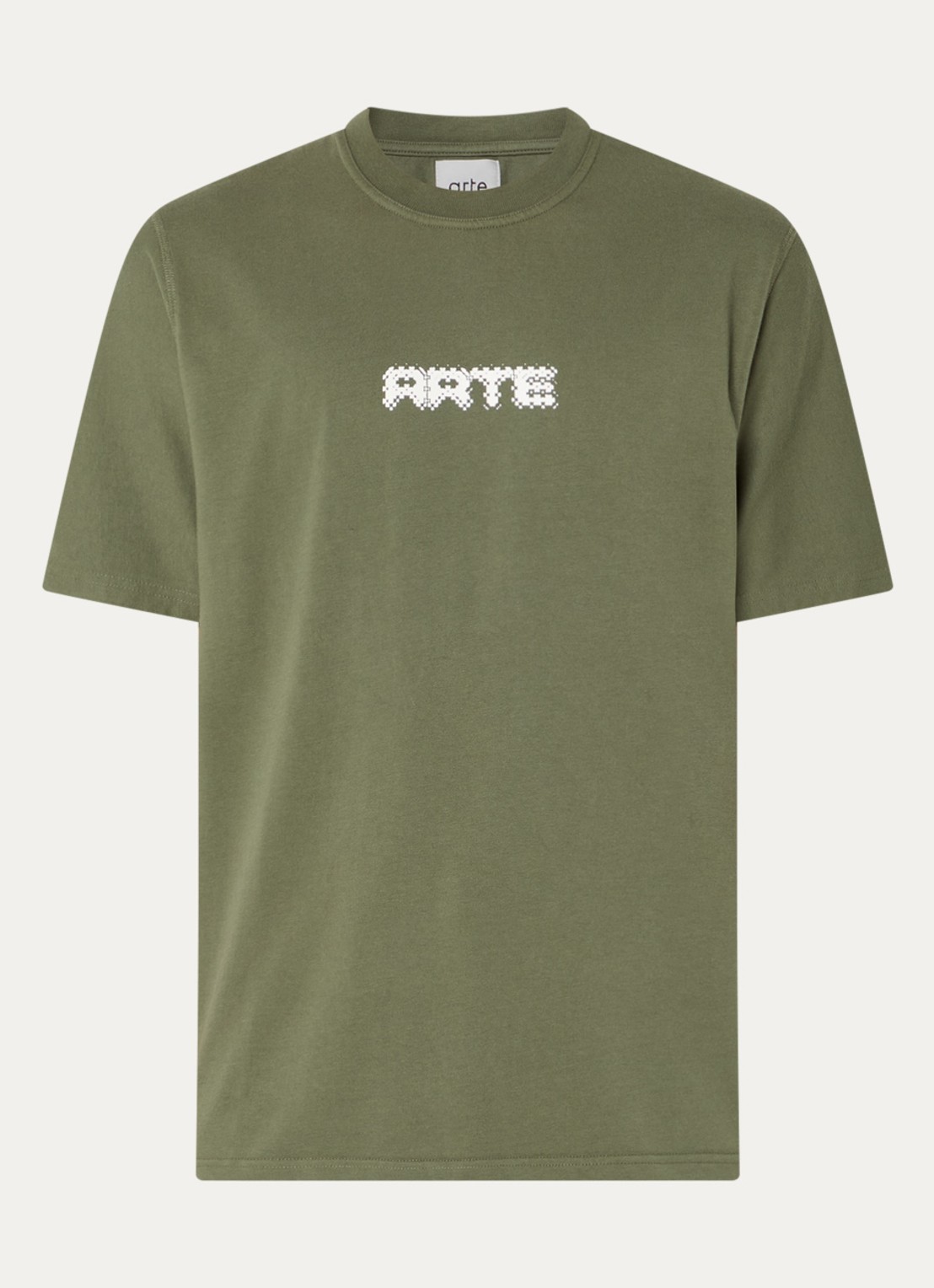 Arte Antwerp T-shirt met logoprint - voorkant 2 groen