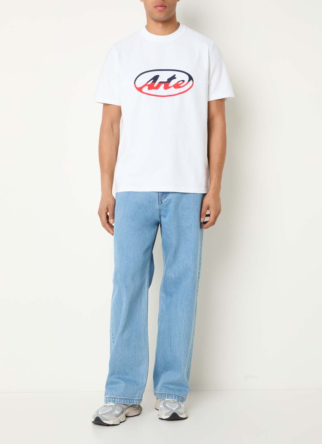 Arte Antwerp T-shirt met logoprint - voorkant 2 wit