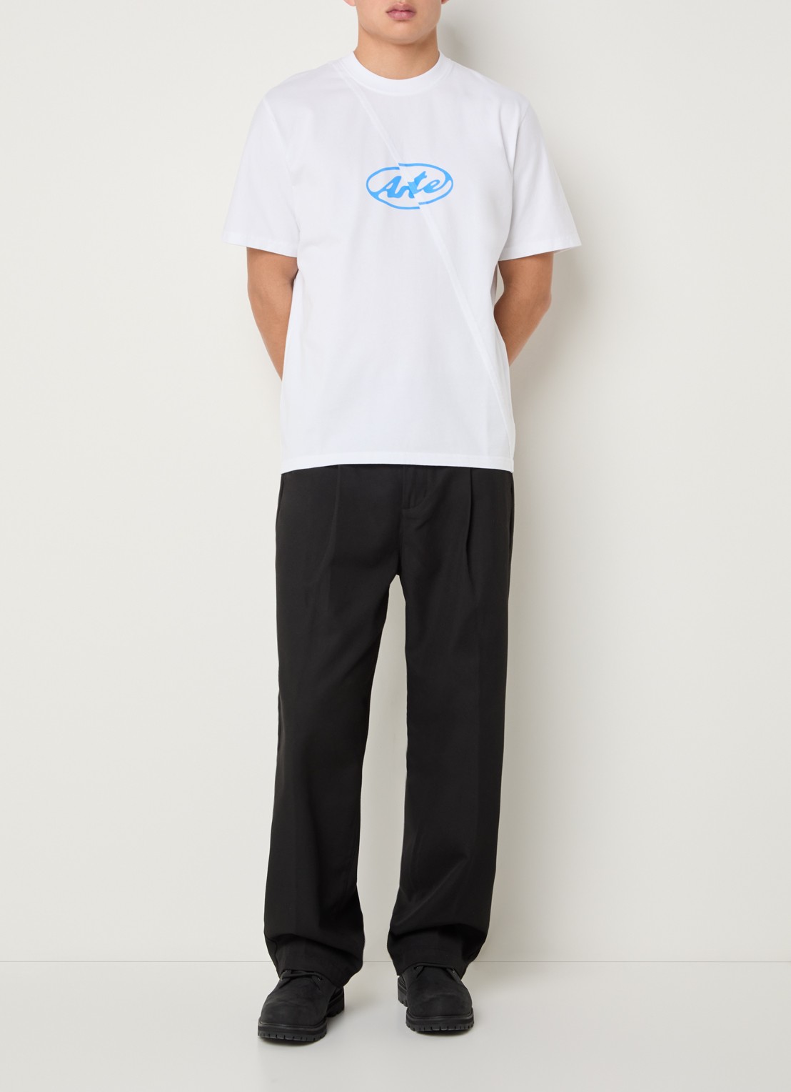 Arte Antwerp T-shirt met logoprint - voorkant 3 wit