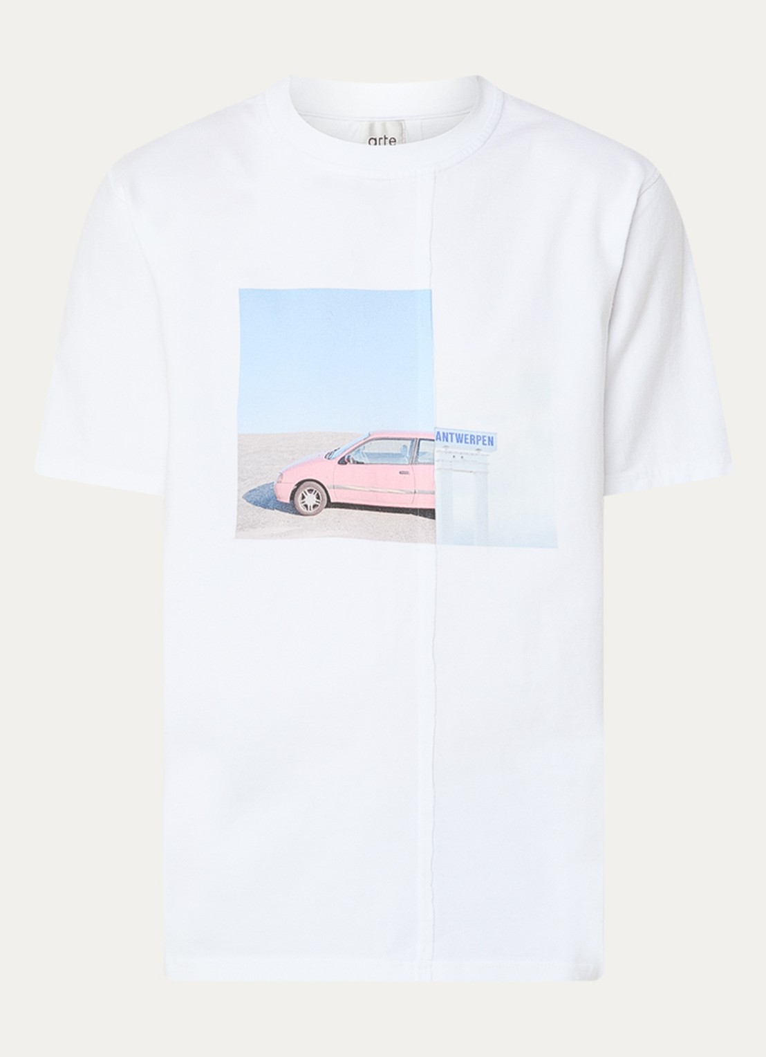 Arte Antwerp T-shirt met print - voorkant 2 wit