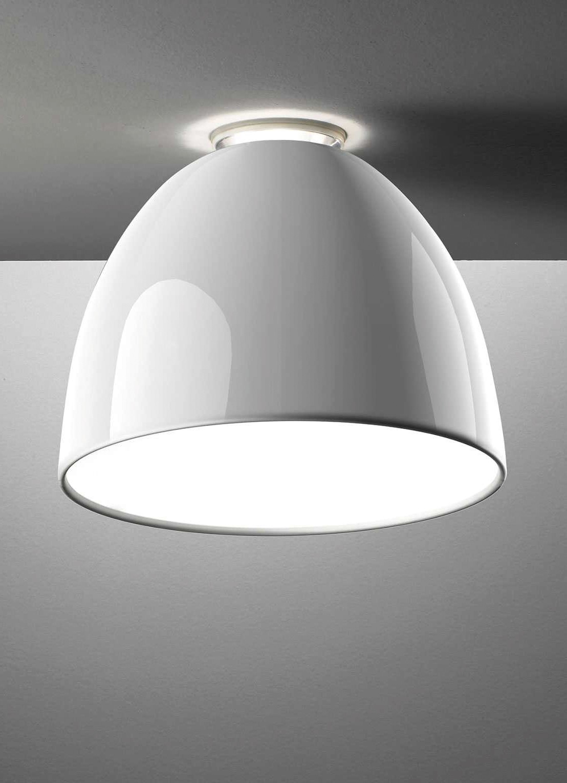 Artemide Nur mini gloss plafondlamp - voorkant 2 wit