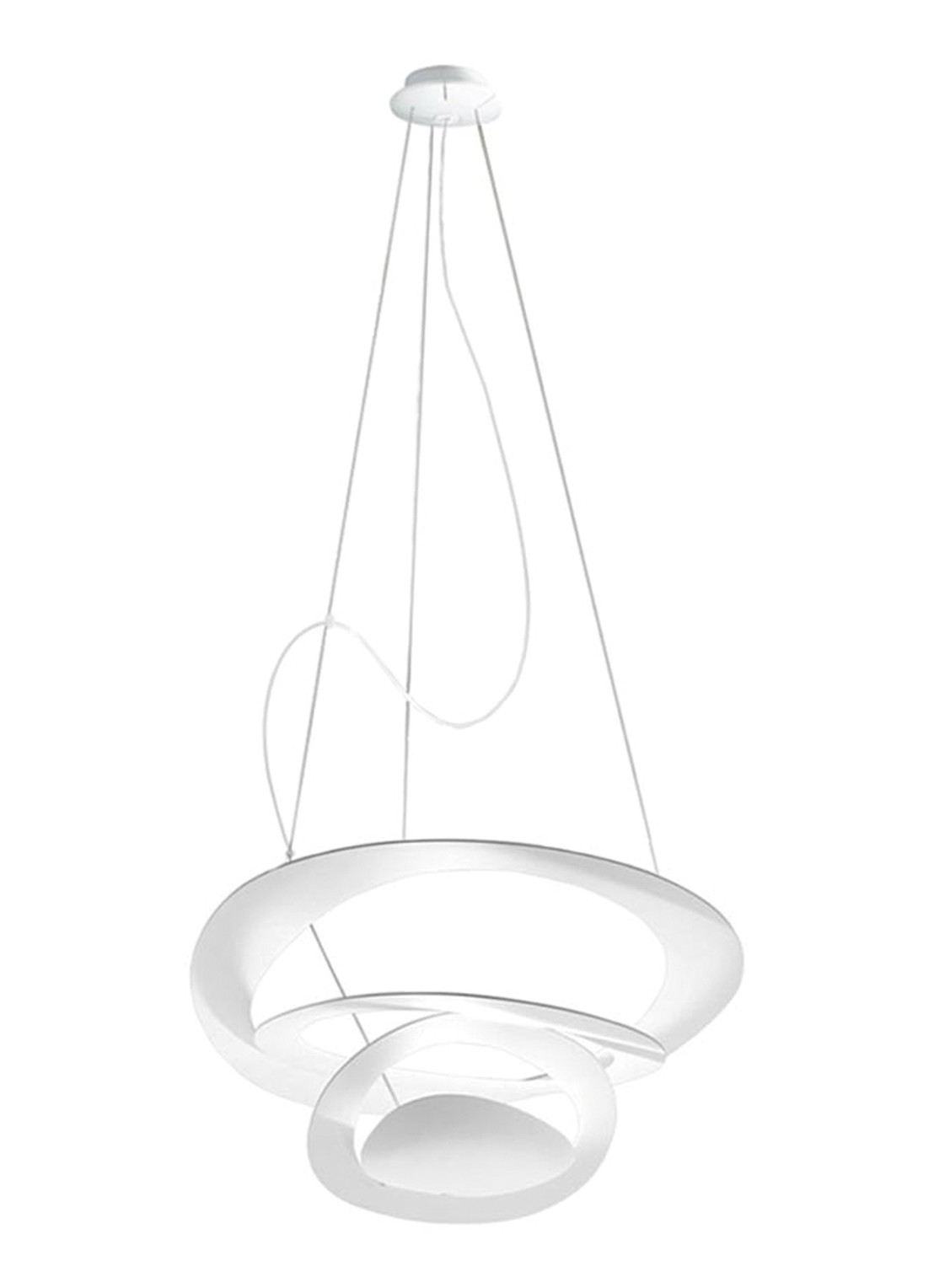Artemide Pirce Micro Sospensione hanglamp LED - voorkant 6 wit