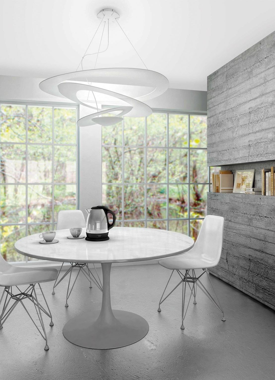 Artemide Pirce mini hanglamp - voorkant 7 gebroken wit