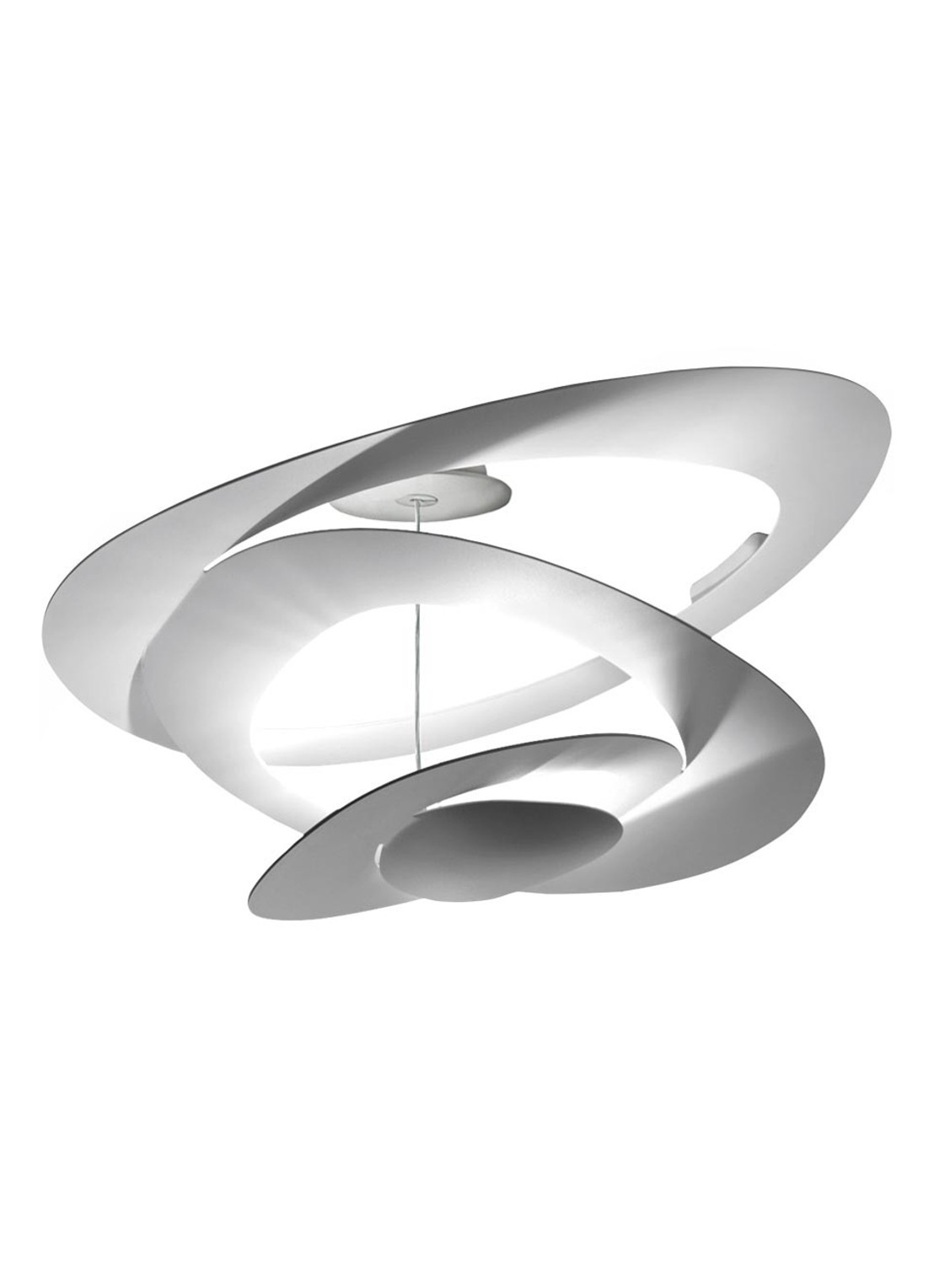 Artemide Pirce plafondlamp Halo wit - voorkant gebroken wit