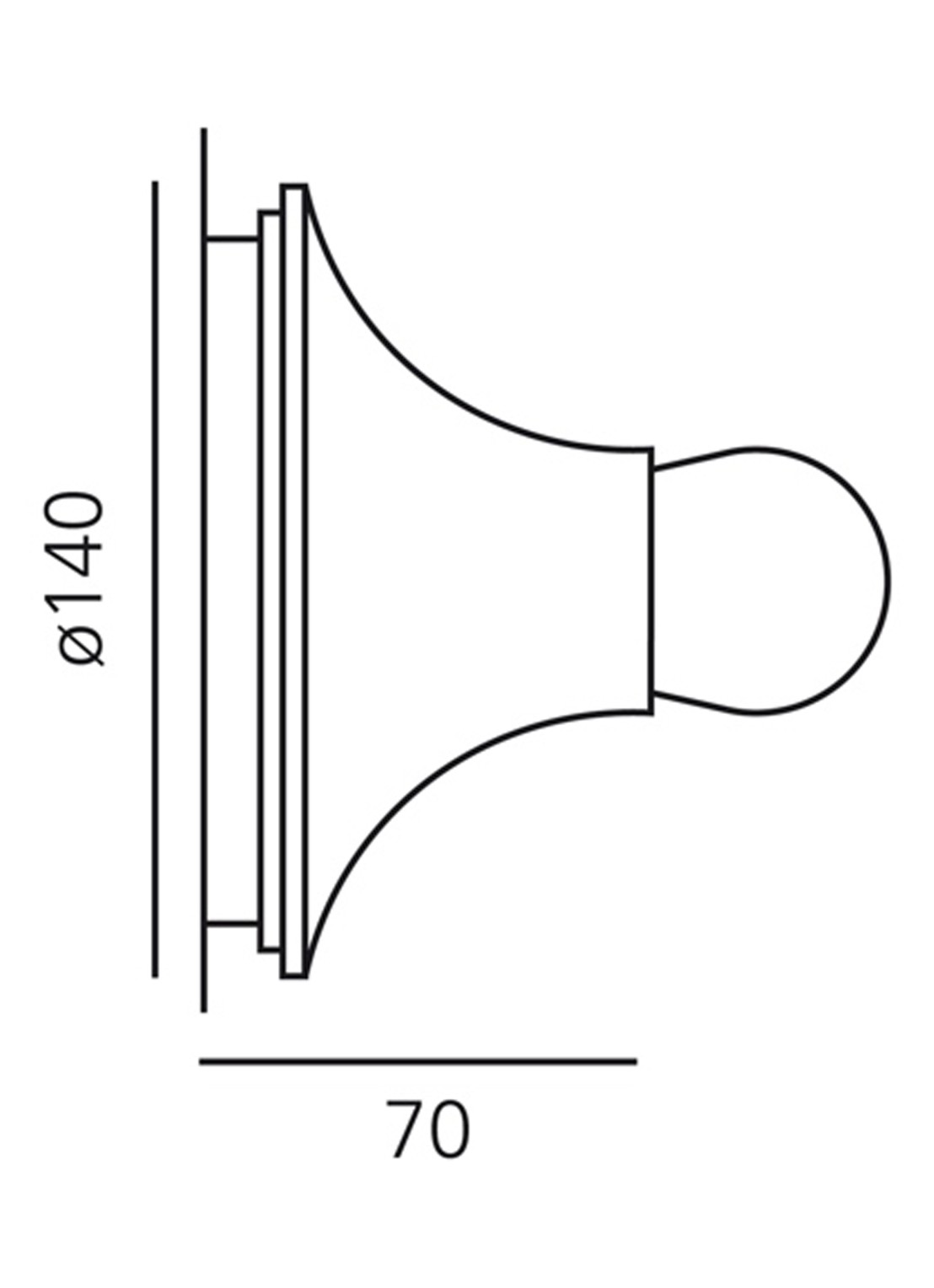 Artemide Teti wandlamp Ø14 cm - detail 3 transparant