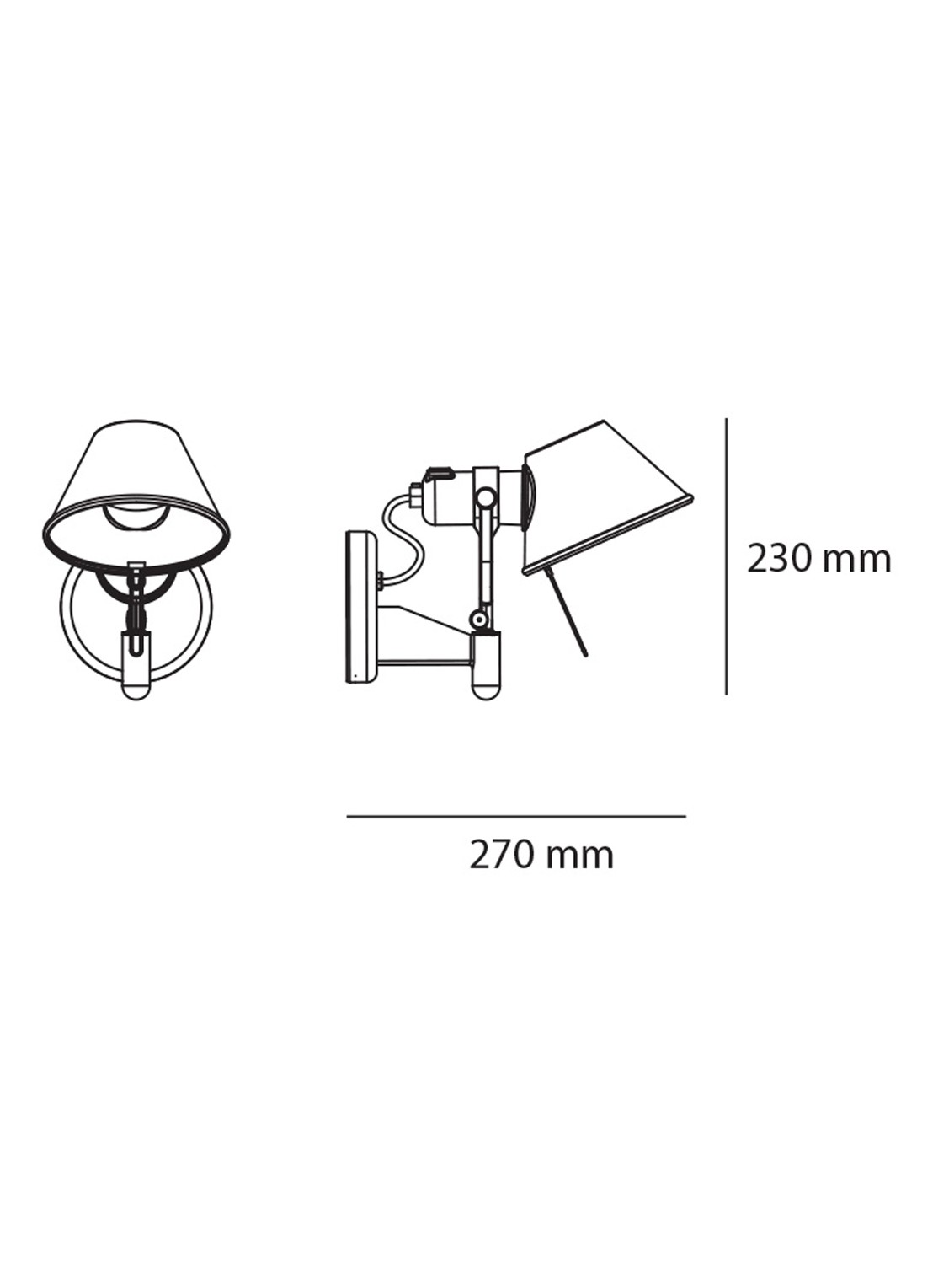 Artemide Tolomeo Faretto wandlamp 23 cm x Ø14,5 cm  - detail 3 undefined