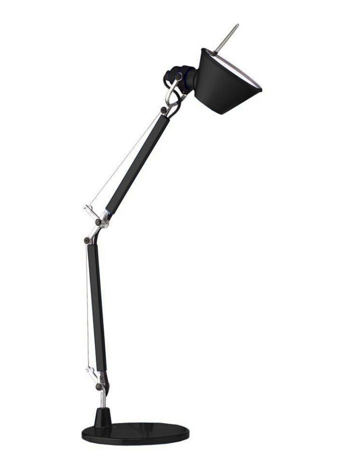 Artemide Tolomeo Micro bureaulamp Ø17 x 73 cm - voorkant zwart