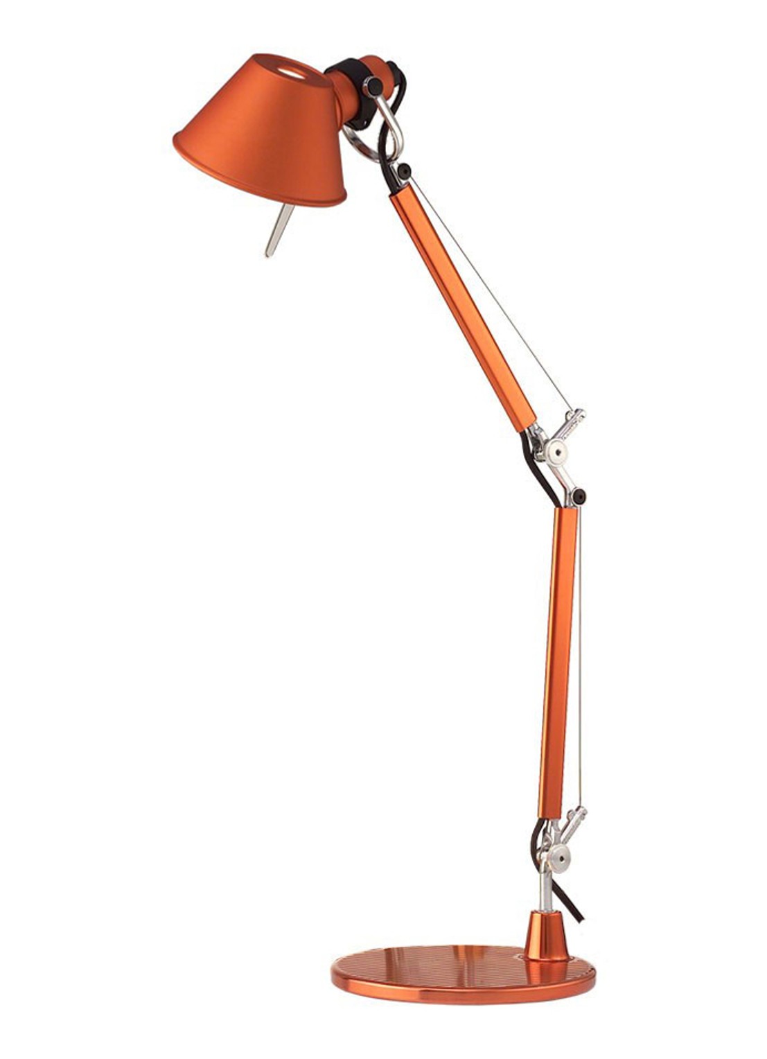 Artemide Tolomeo Micro bureaulamp - voorkant orange