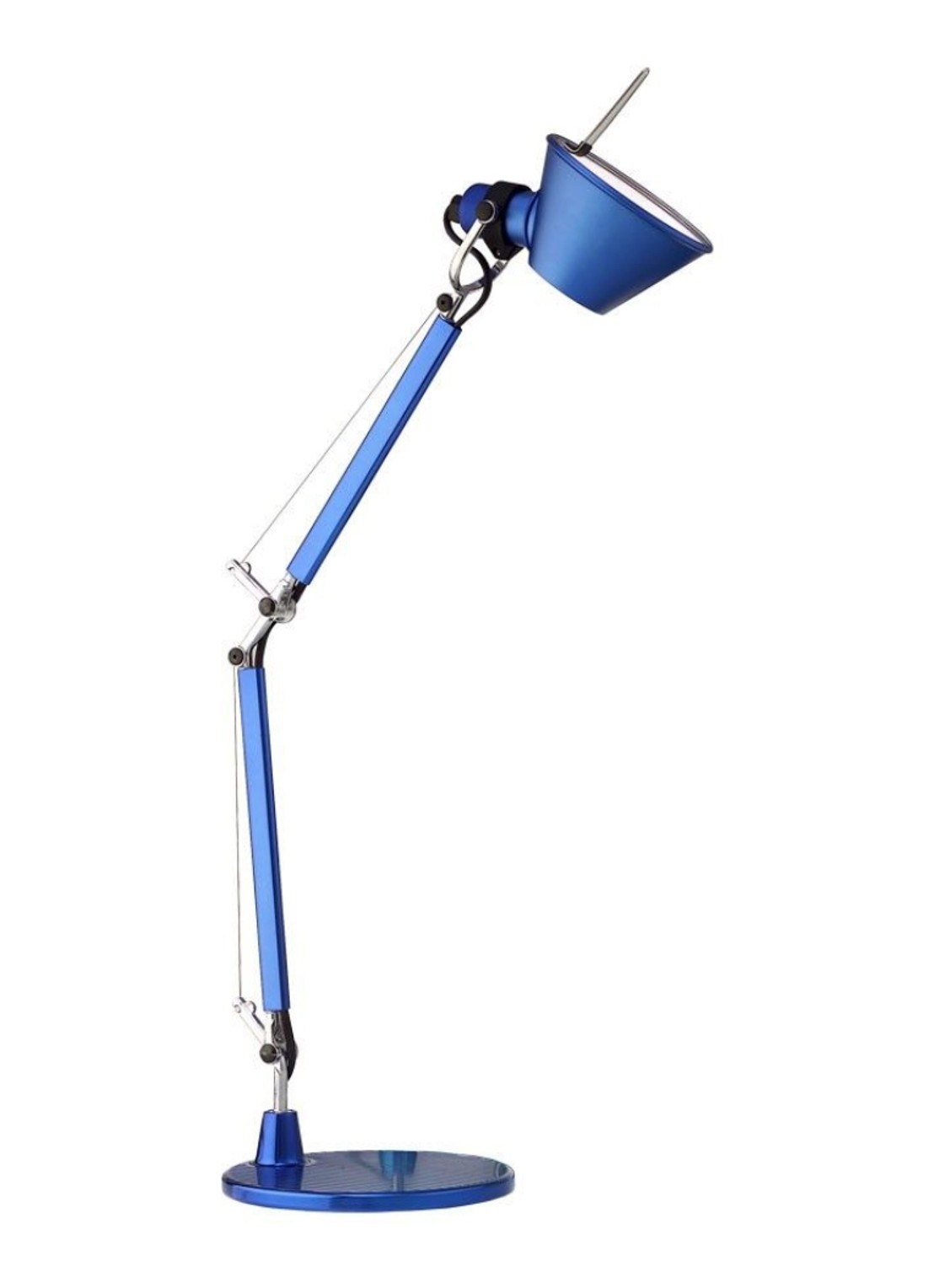 Artemide Tolomeo Micro bureaulamp  - voorkant blauw