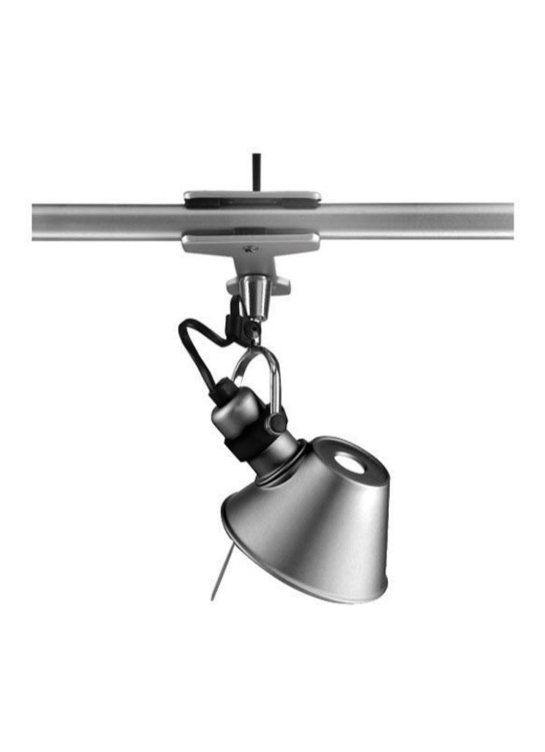 Artemide Tolomeo Micro Pinza klemlamp - voorkant antraciet