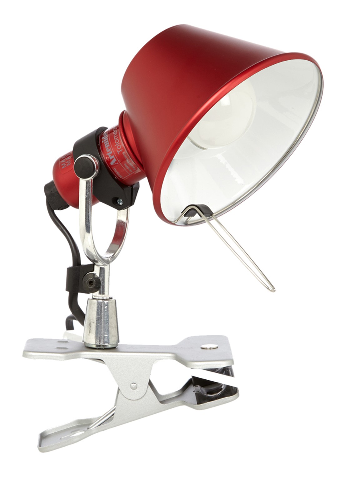 Artemide Tolomeo Micro Pinza wandlamp - voorkant 2 rood