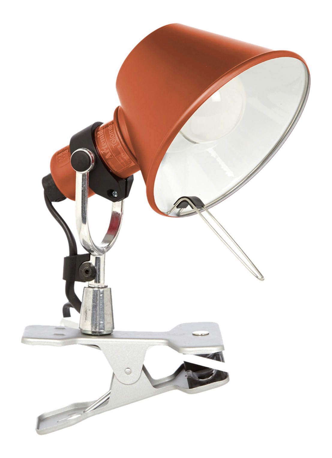 Artemide Tolomeo Micro Pinza wandlamp - voorkant orange