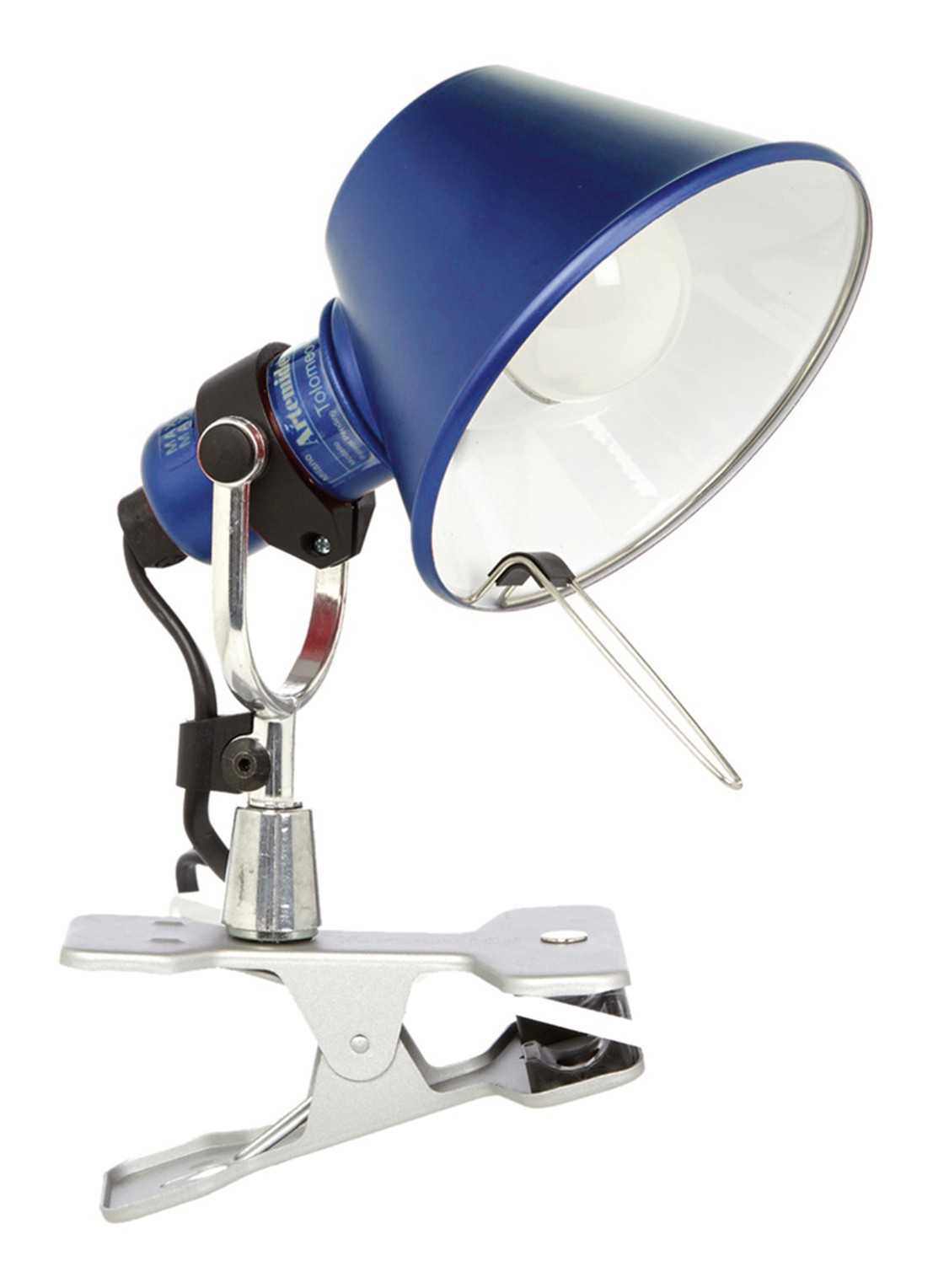 Artemide Tolomeo Micro Pinza wandlamp - voorkant blauw