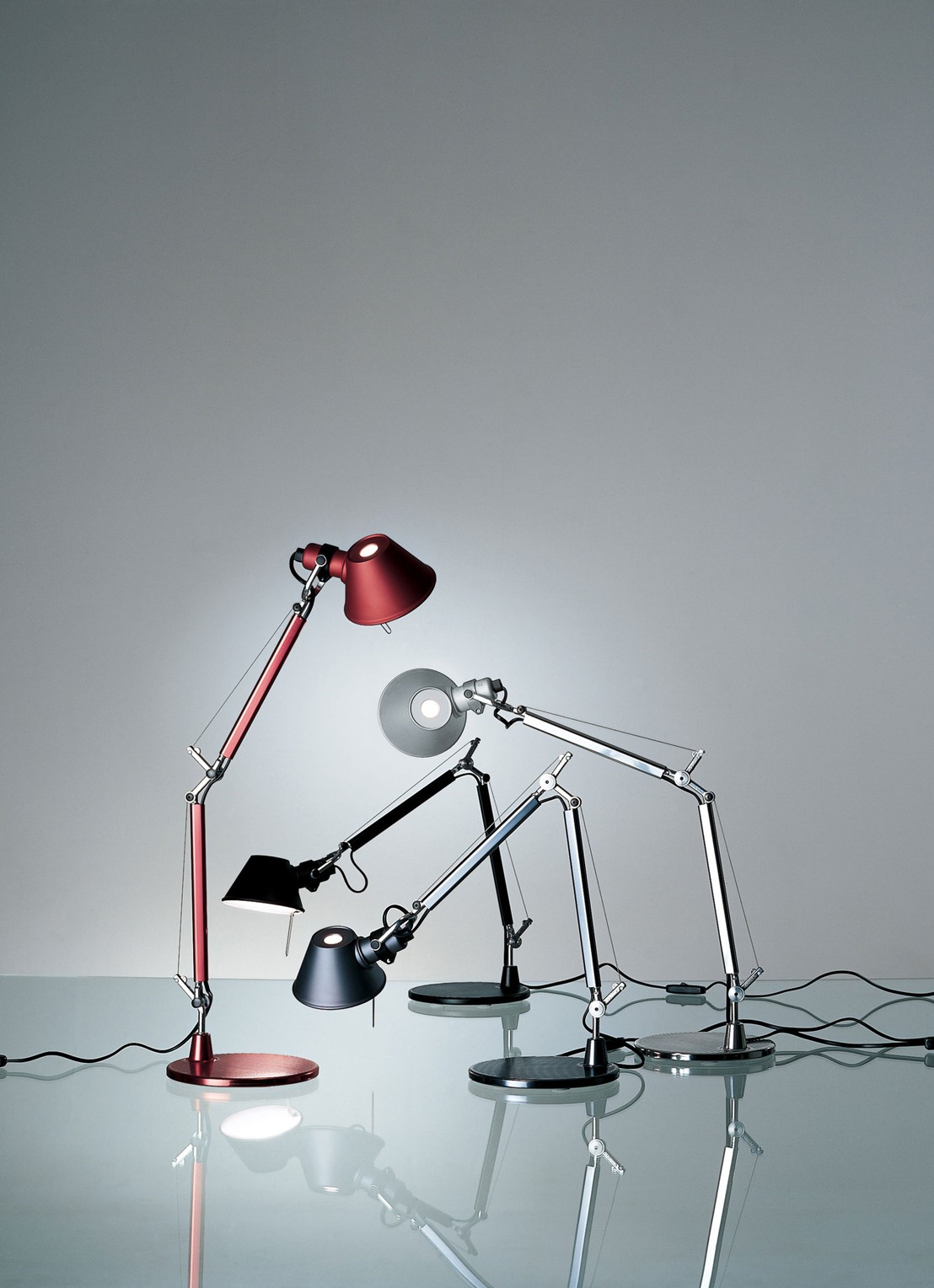 Artemide Tolomeo Micro tafellamp 73 x Ø17 cm - detail 4 metaal