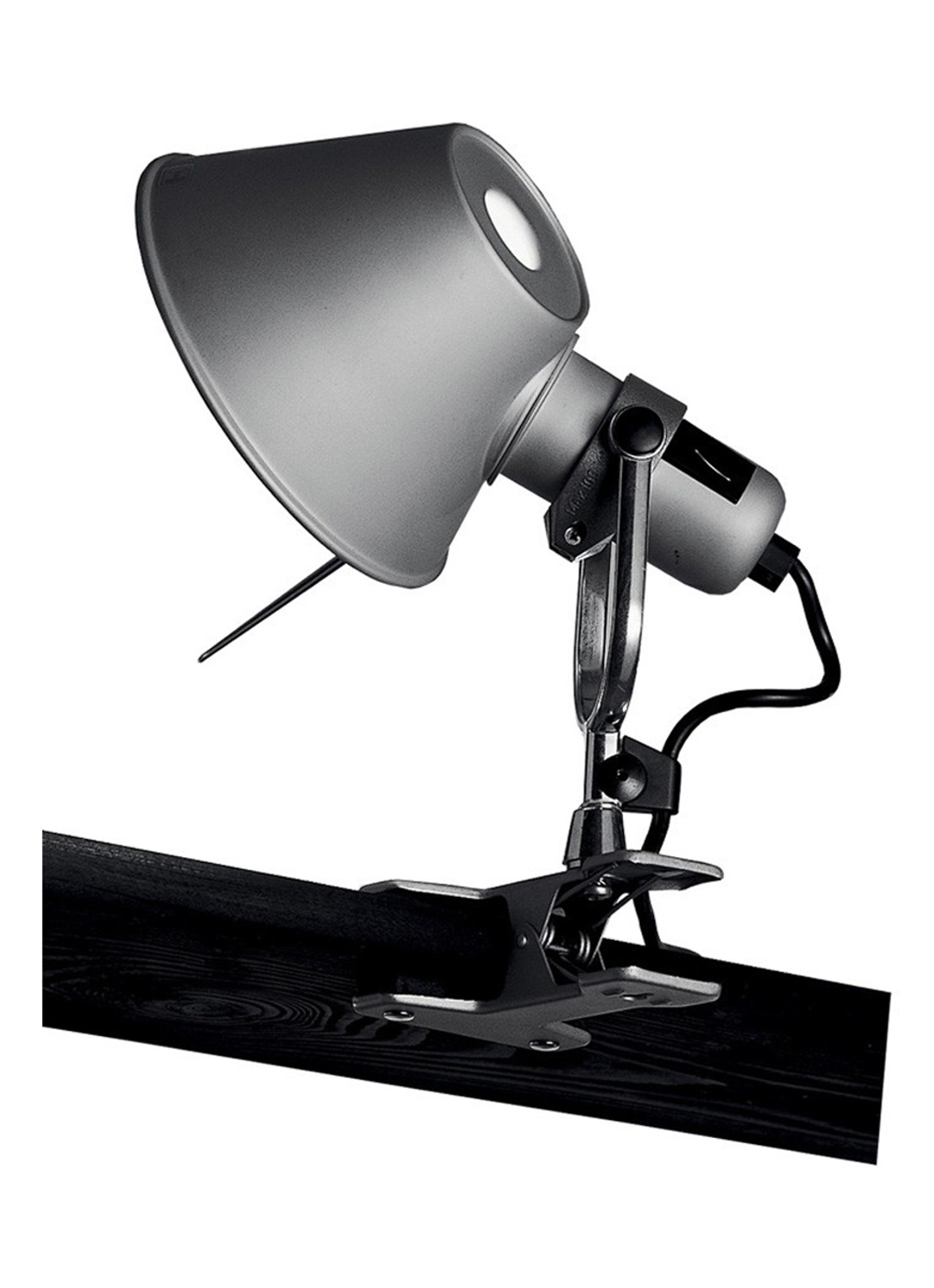 Artemide Tolomeo Pinza wandlamp 23 cm x Ø14,5 cm - voorkant metaal