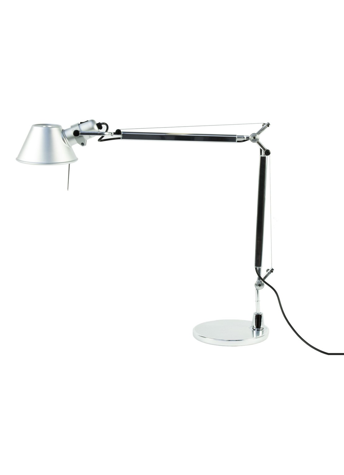 Artemide Tolomeo tafellamp Halo armatuur aluminium 129 x Ø23 cm - detail 3 metaal