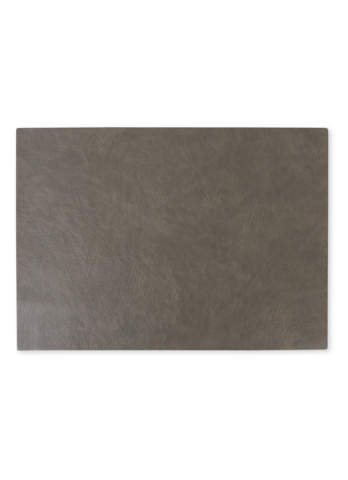 ASA Placemat van leer 46 x 33 cm  - voorkant 2 donkergrijs