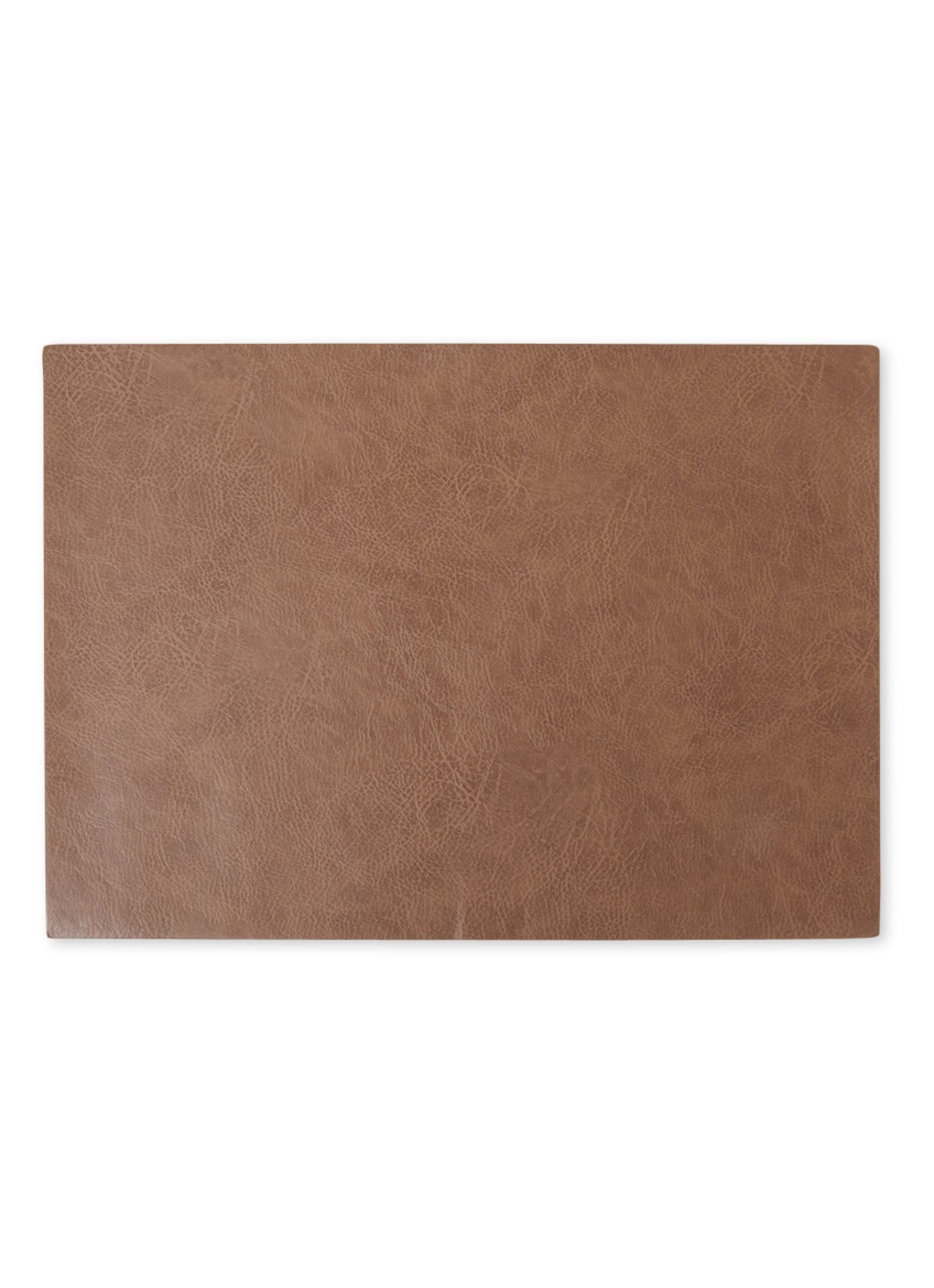ASA Placemat van leer 46 x 33 cm - voorkant hazelnootbruin