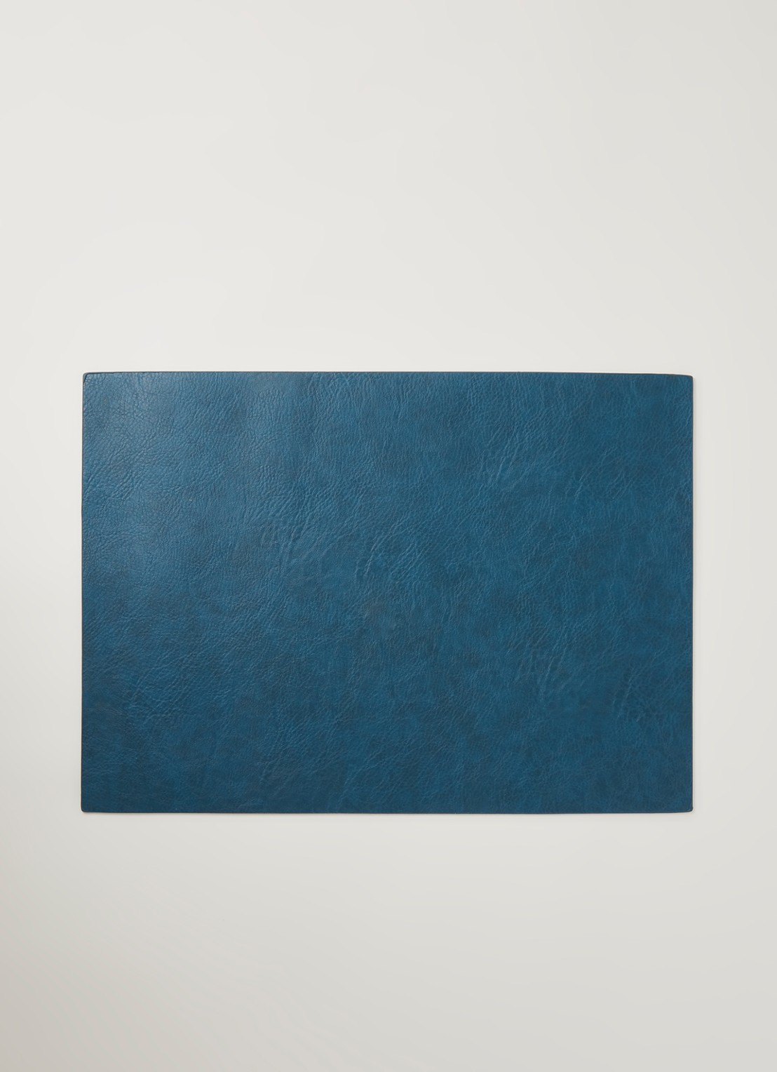 ASA Placemat van leer 46 x 33 cm  - voorkant 2 middenblauw
