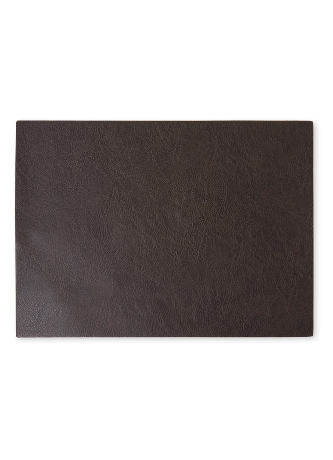 ASA Placemat van leer 46 x 33 cm - voorkant mahoniebruin
