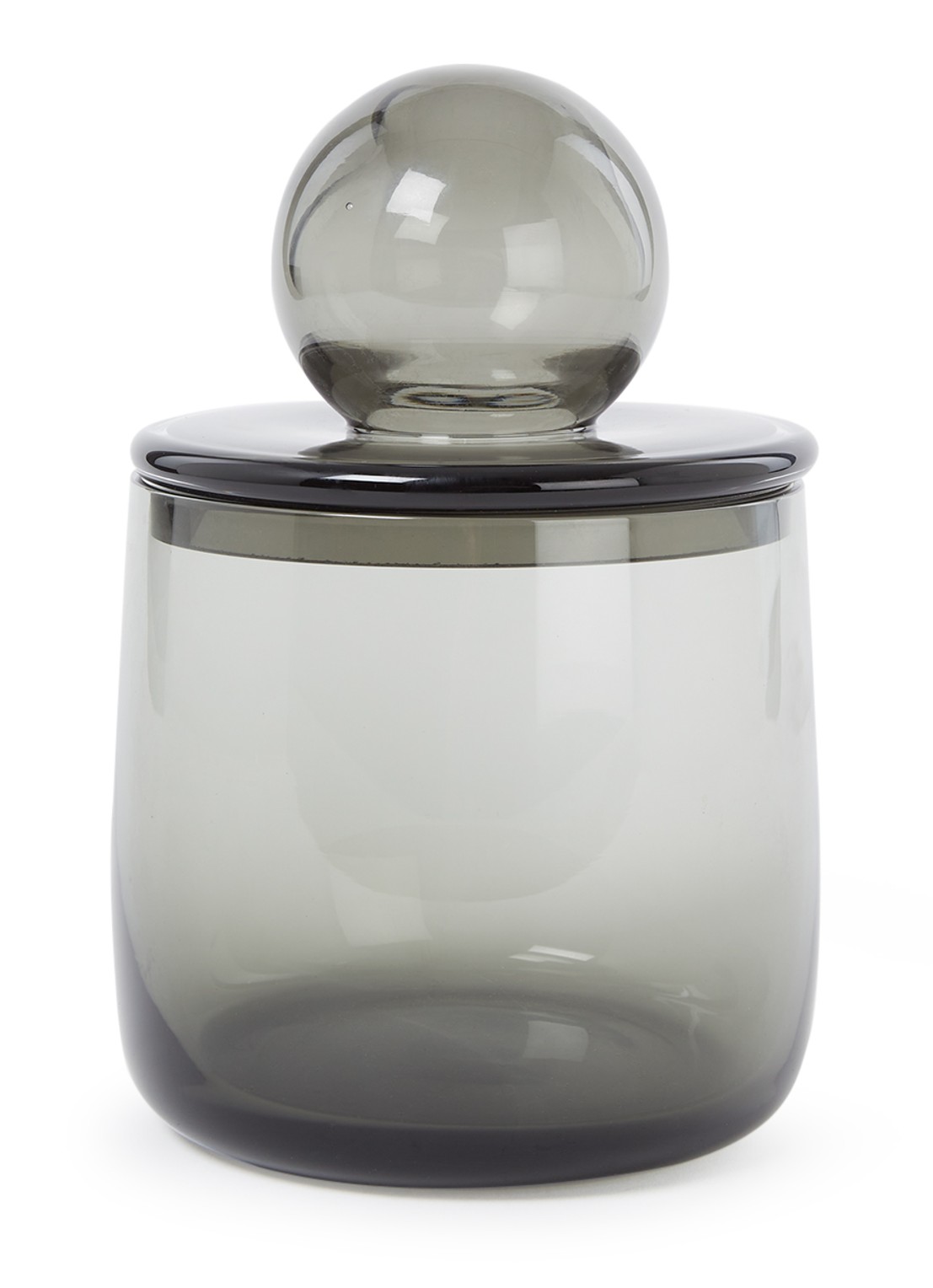 ASA Sarabi opbergpot 14,5 cm - voorkant grijs