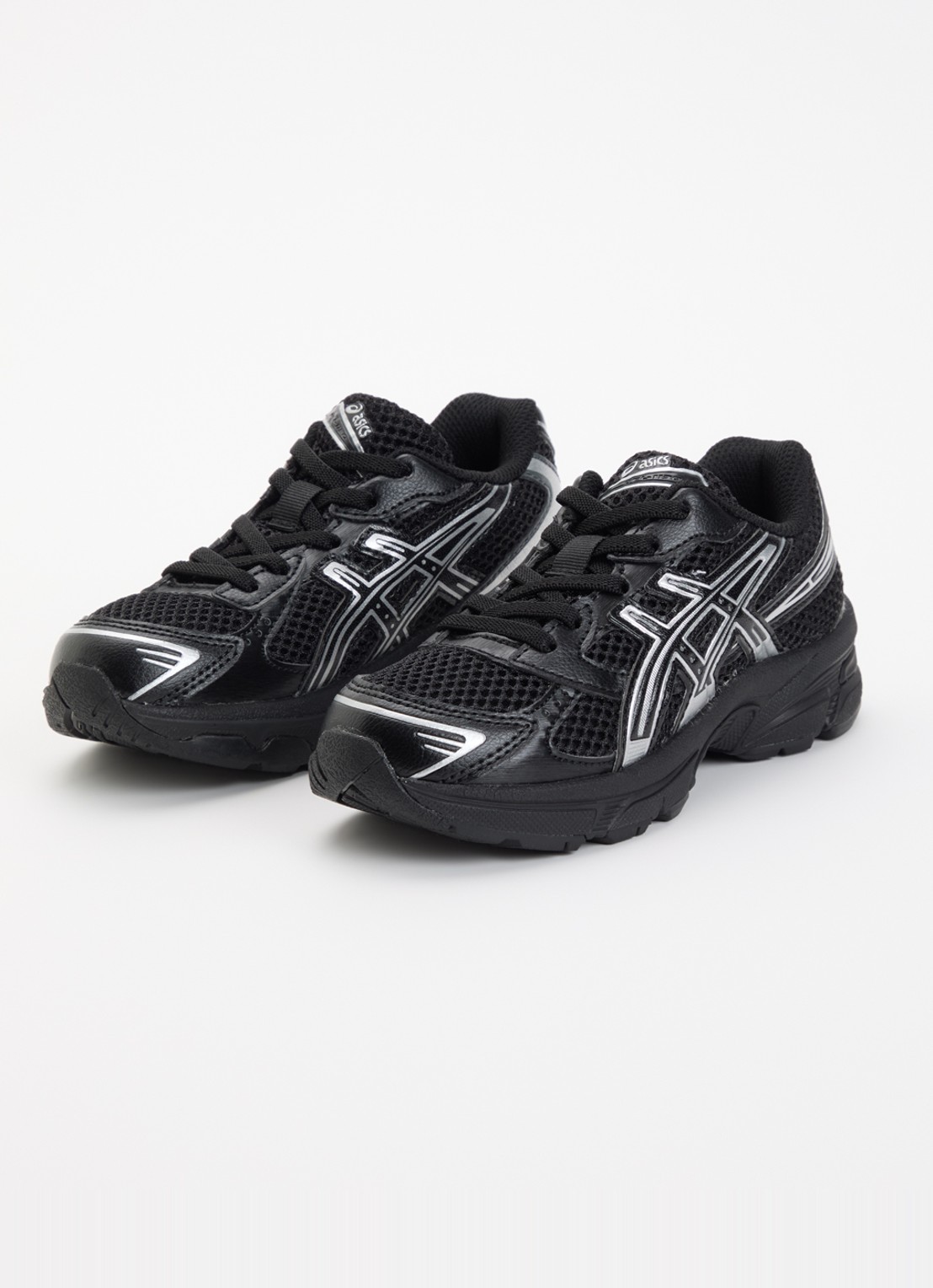 ASICS Gel-1130 sneaker met mesh details - voorkant 3 zwart