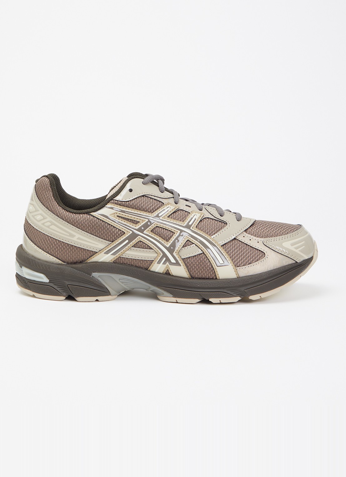 ASICS Gel-1130 sneaker van mesh met logo - voorkant 5 lichtbruin