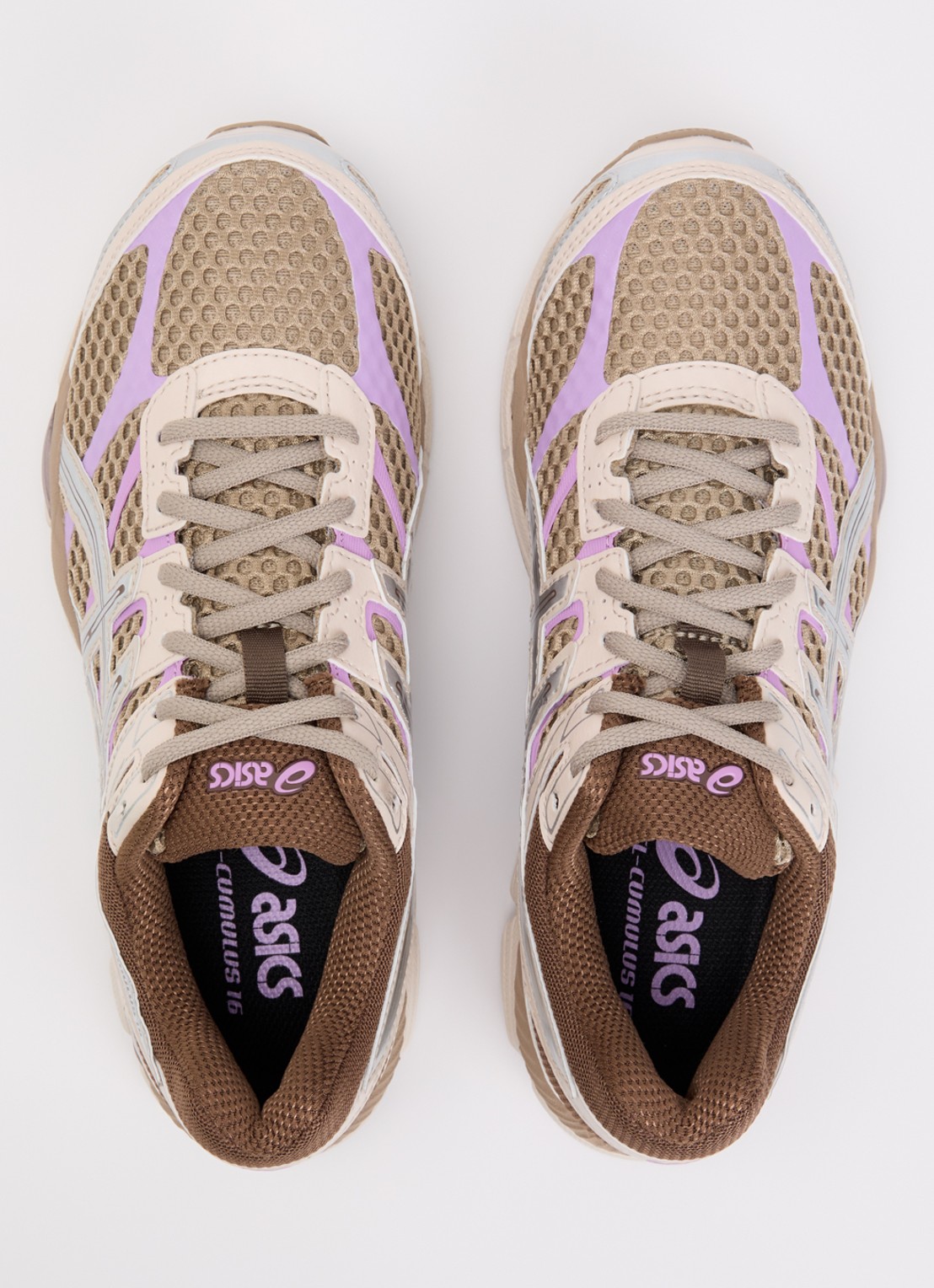 ASICS Gel-Cumulus 16 sneaker met mesh details - detail 4 bruin