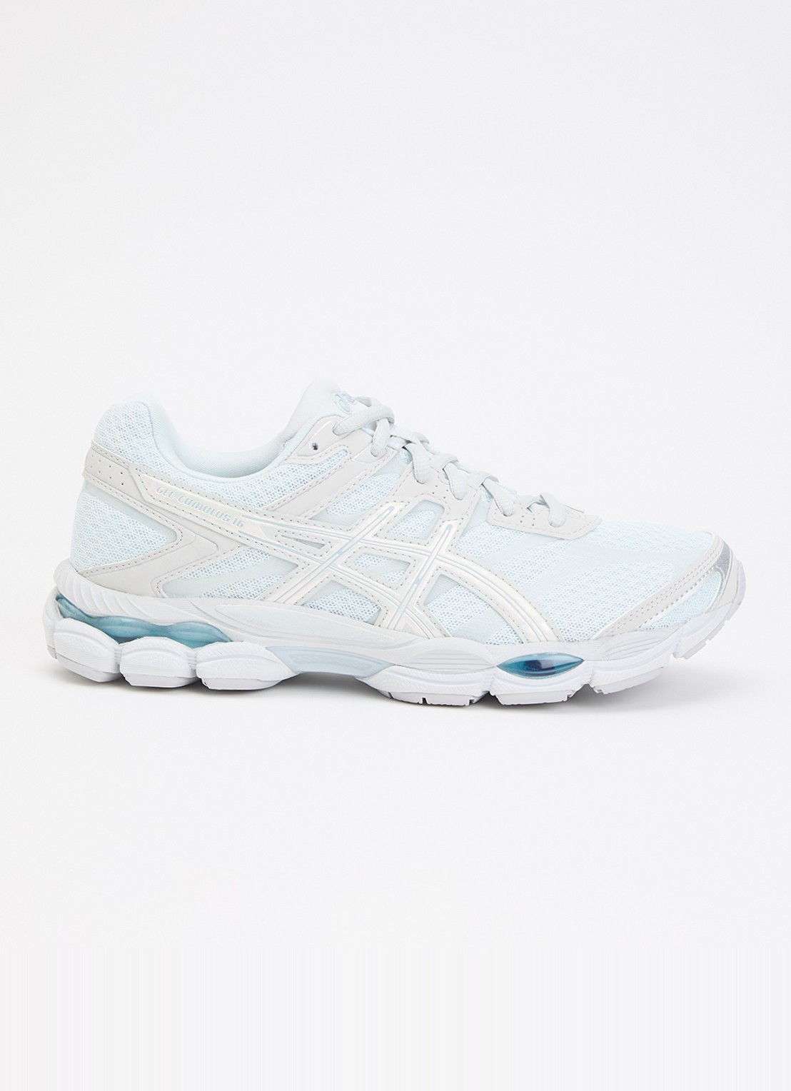 ASICS Gel-Cumulus 16 sneaker met mesh details - voorkant 4 lichtblauw