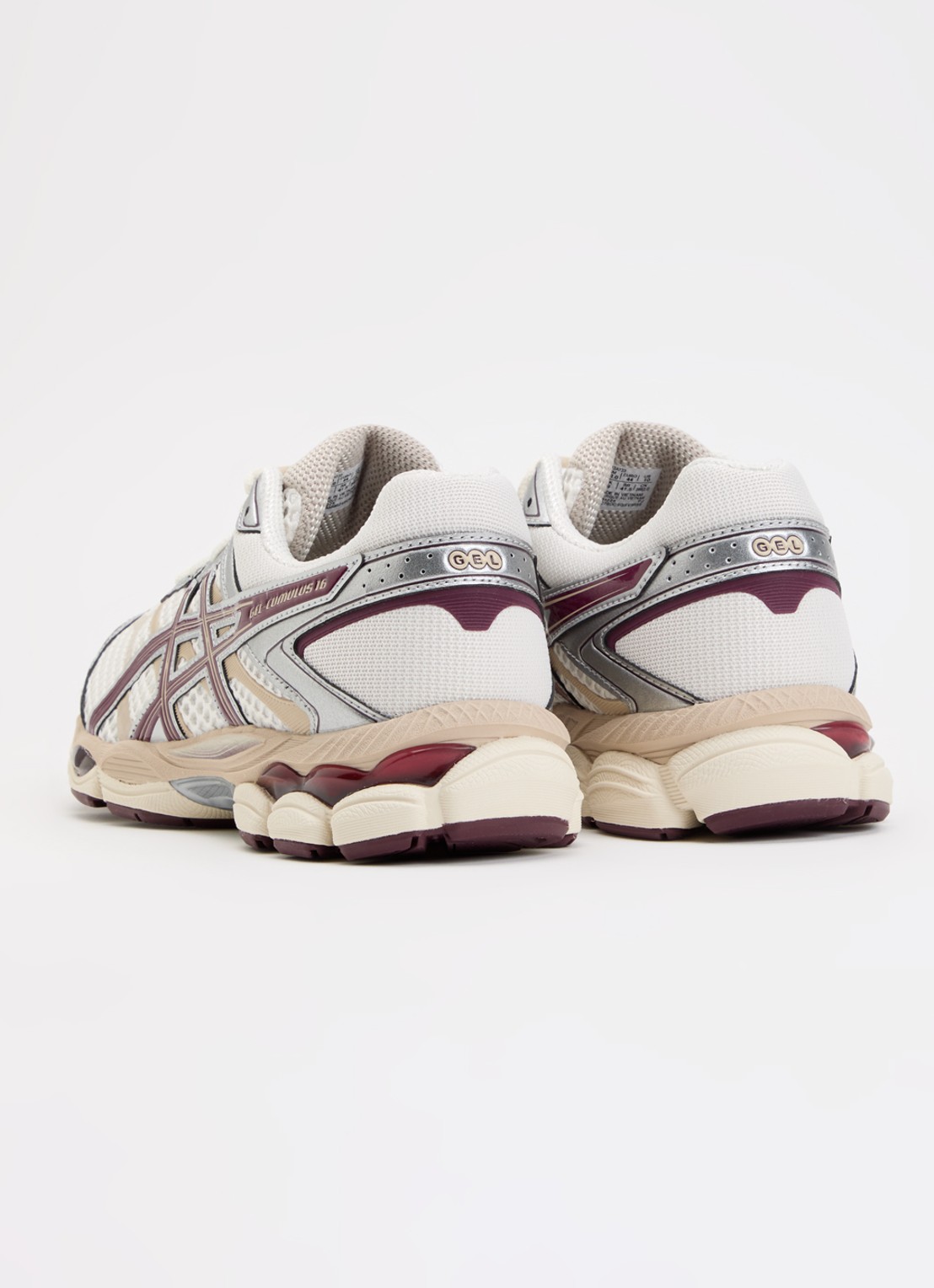 ASICS Gel-Cumulus 16 sneaker met mesh details - achterkant 5 beige