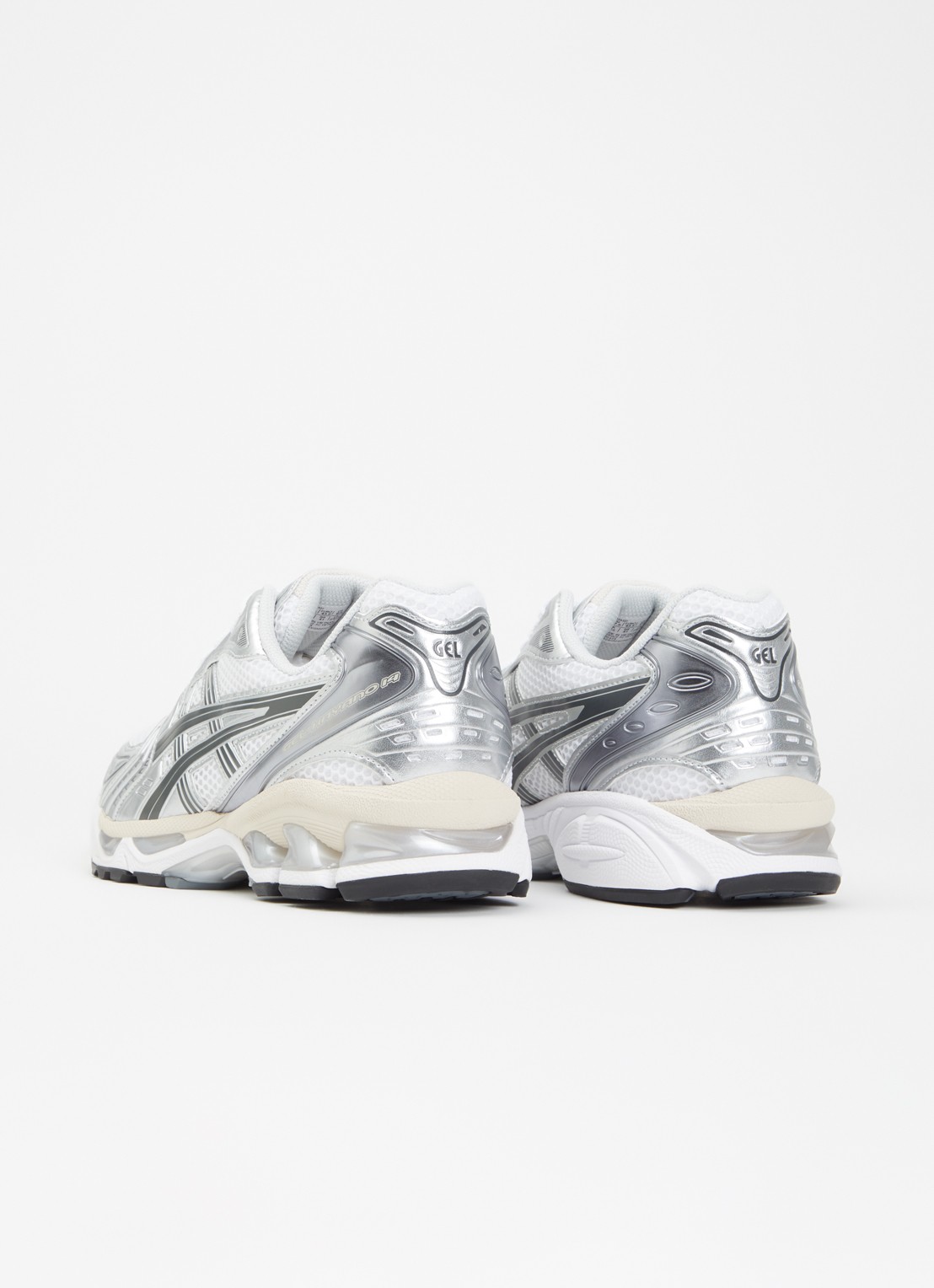 ASICS Gel-Kayano 14 sneaker met mesh details en metallic finish - achterkant 3 wit