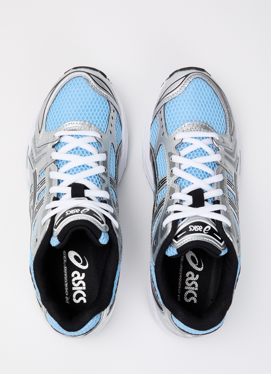 ASICS Gel-Kayano 14 sneaker met mesh details - detail 4 lichtblauw