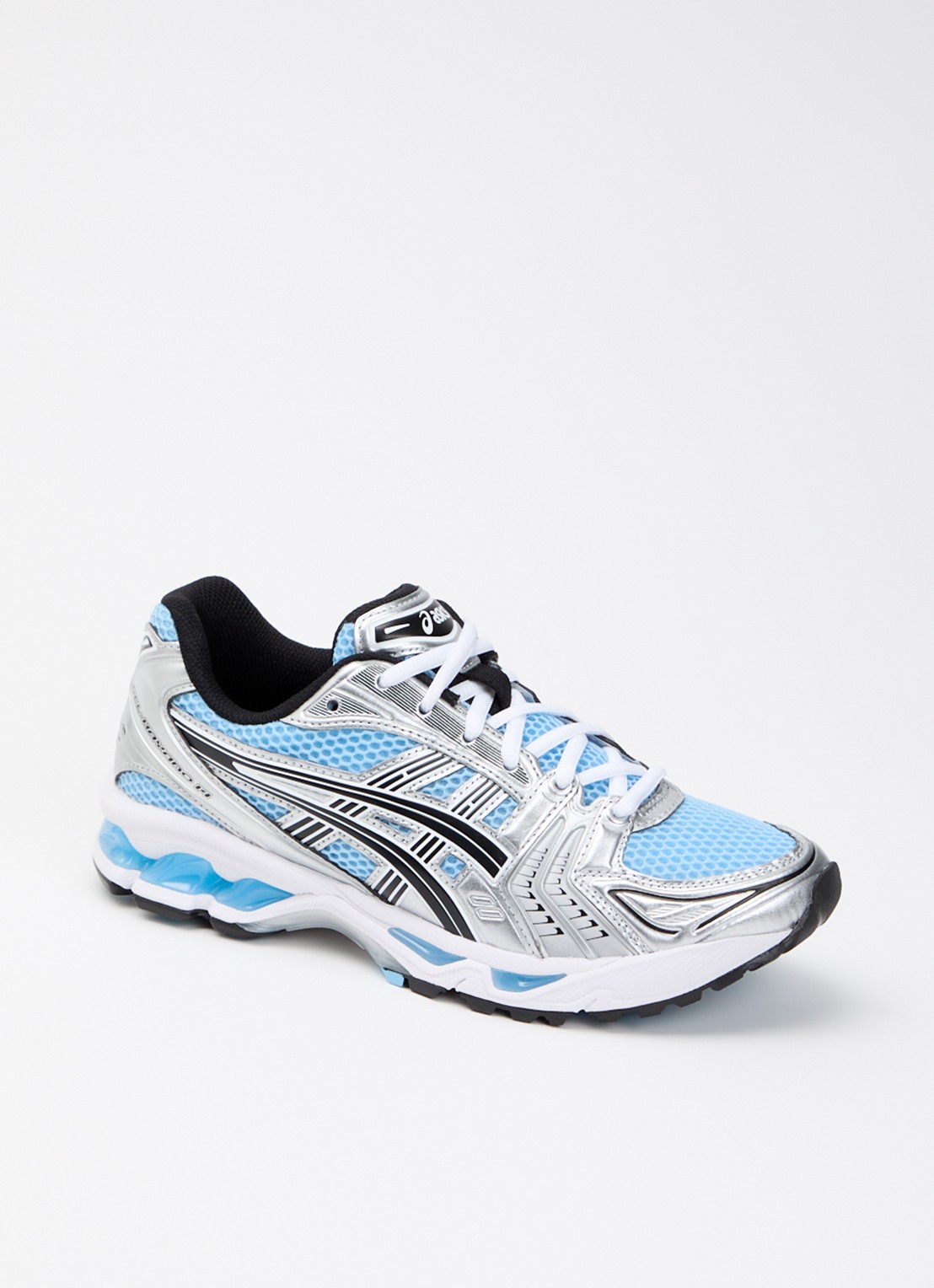 ASICS Gel-Kayano 14 sneaker met mesh details - voorkant 2 lichtblauw