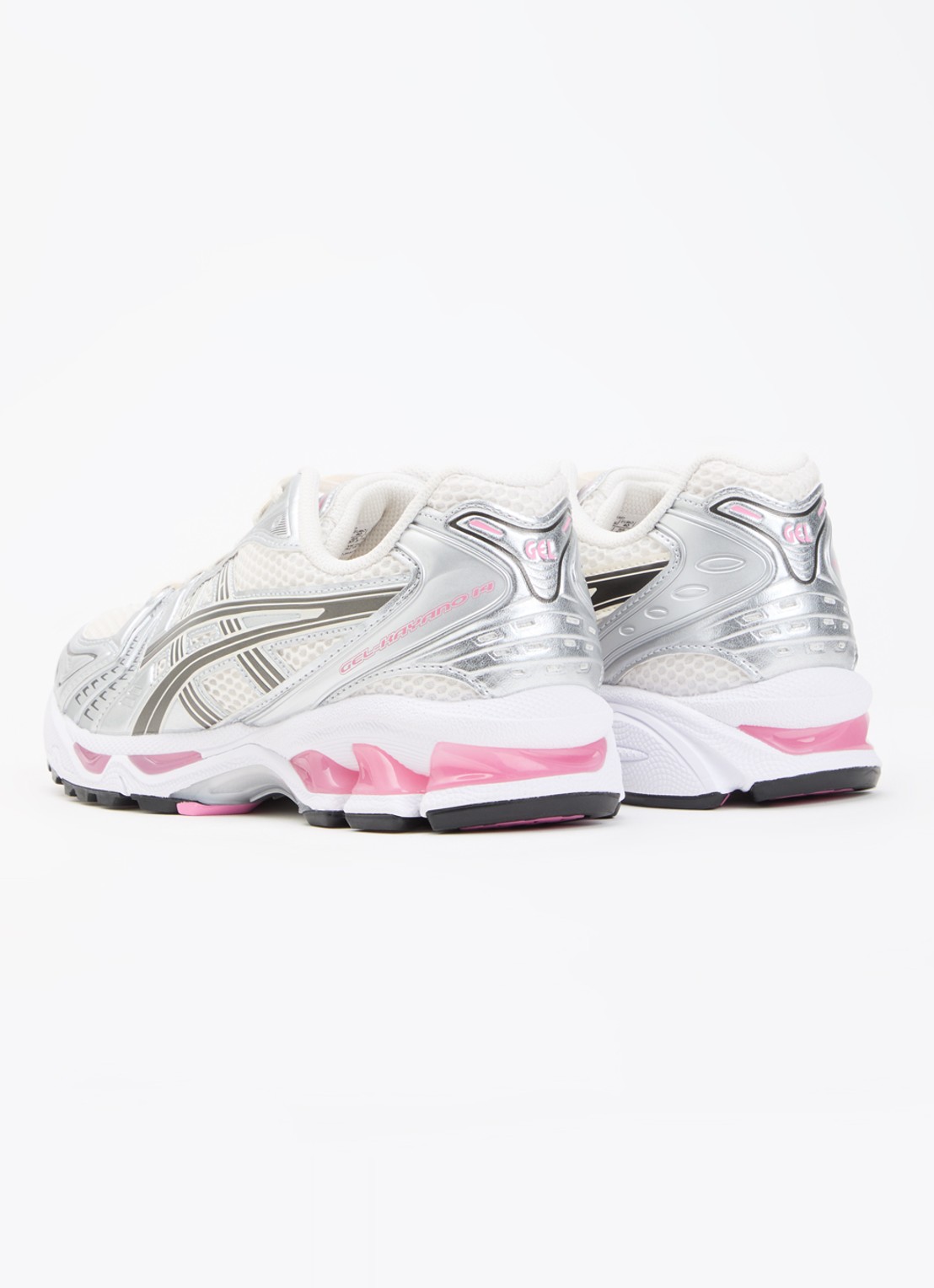 ASICS Gel-Kayano 14 sneaker met mesh details - achterkant zilver