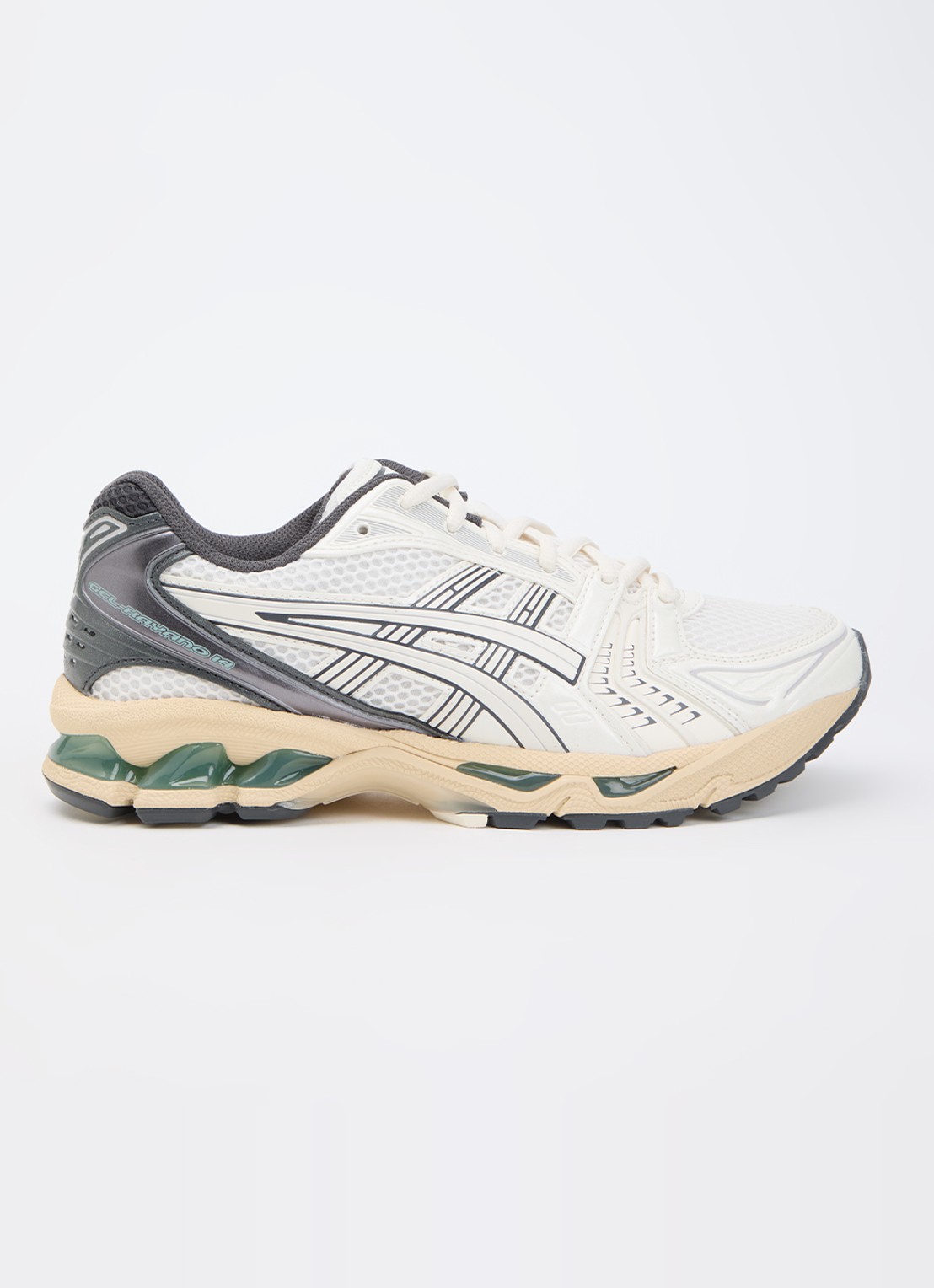 ASICS Gel-Kayano 14 sneaker met mesh details - voorkant 4 creme