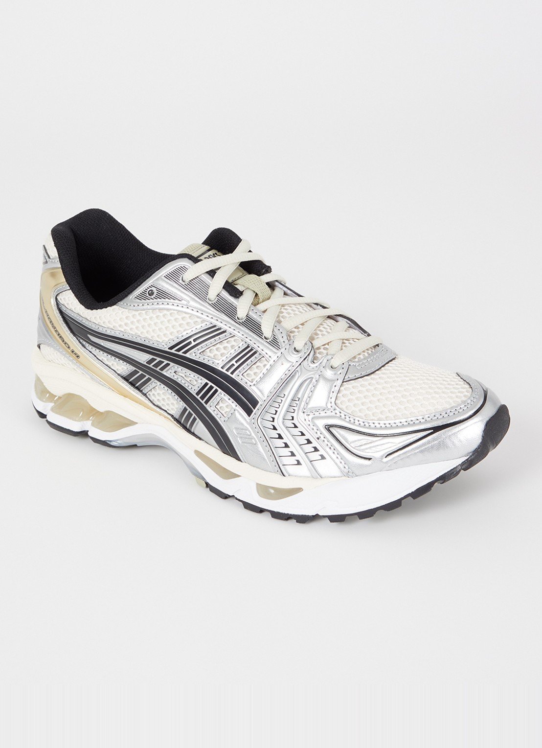 ASICS Gel-Kayano 14 sneaker met mesh details - voorkant 4 zilver