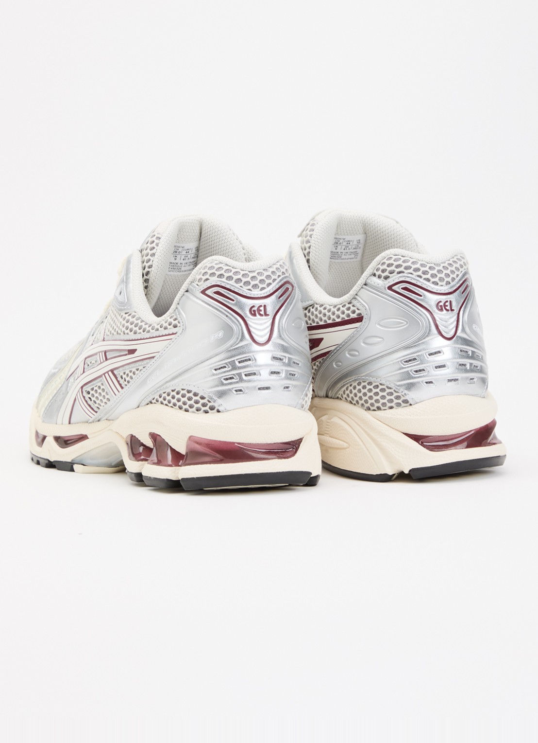 ASICS Gel-Kayano 14 sneaker met mesh details - achterkant ivoor