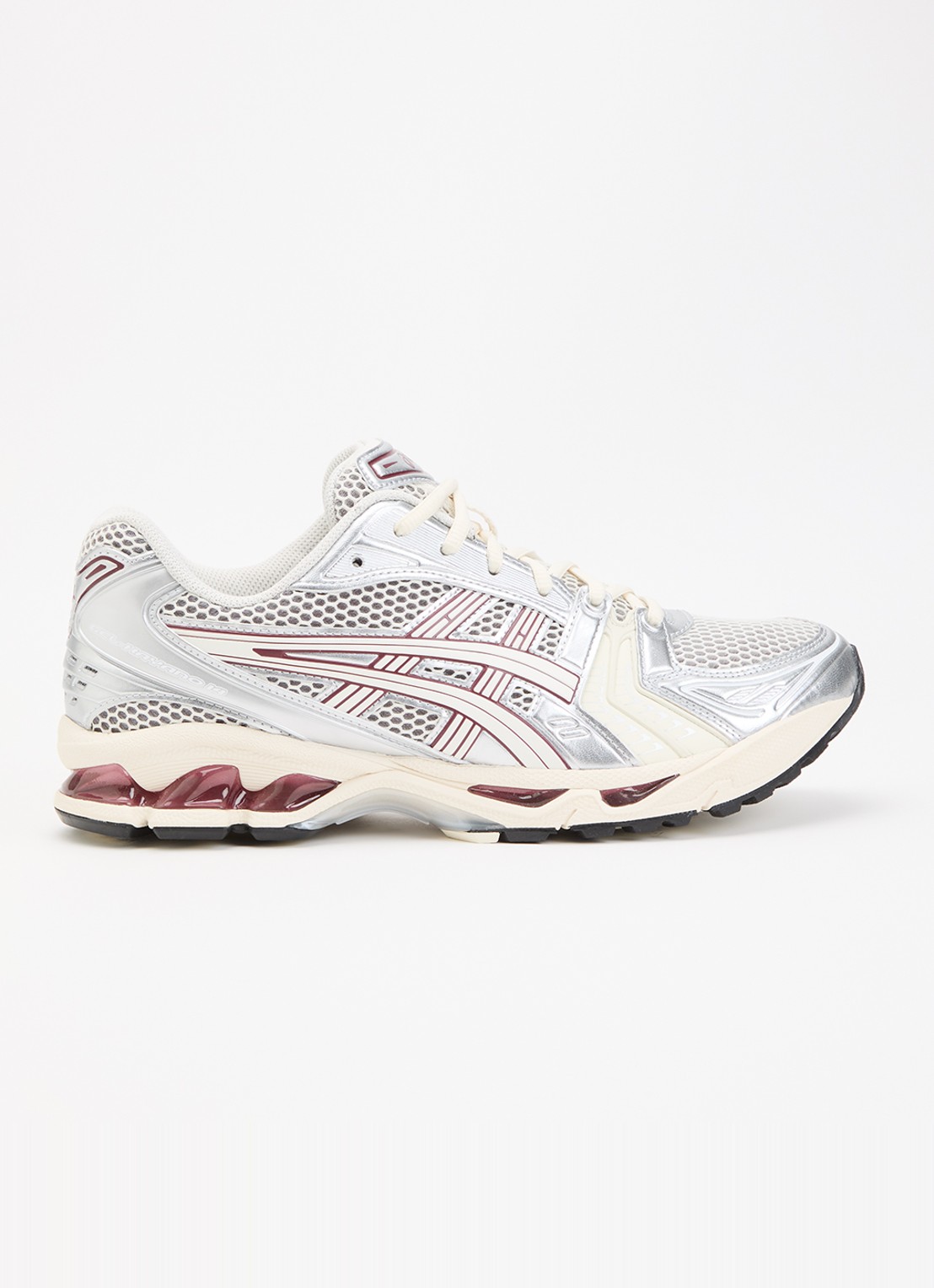 ASICS Gel-Kayano 14 sneaker met mesh details - voorkant 5 ivoor