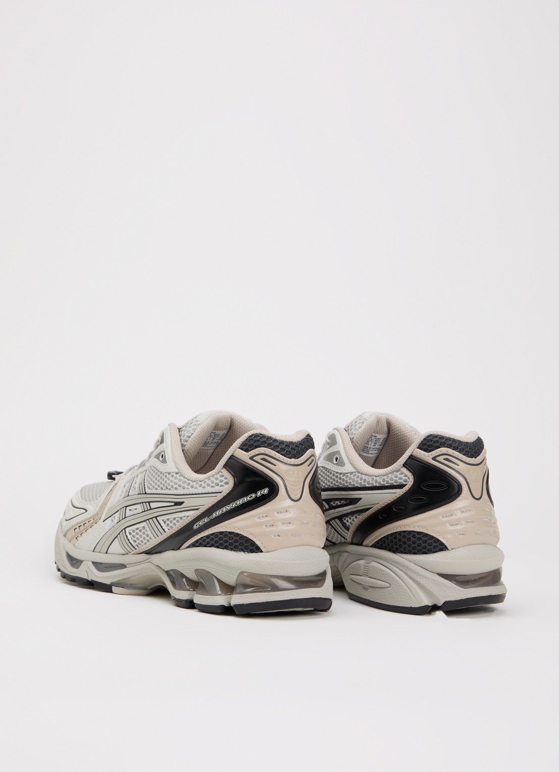 ASICS Gel-Kayano 14 sneaker met mesh details - achterkant grijs