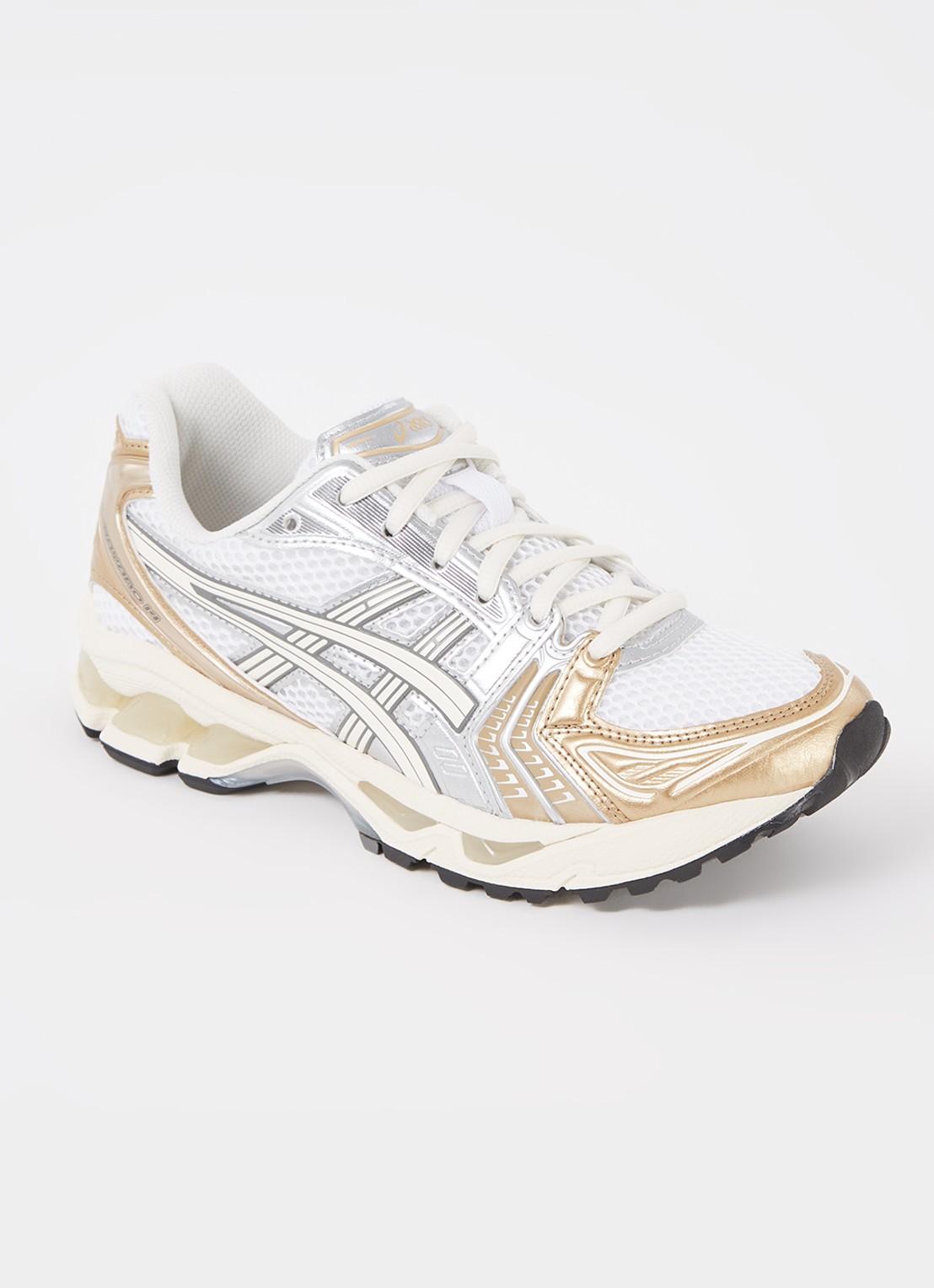 ASICS Gel-Kayano 14 sneaker met mesh en metallic details - voorkant 4 goud